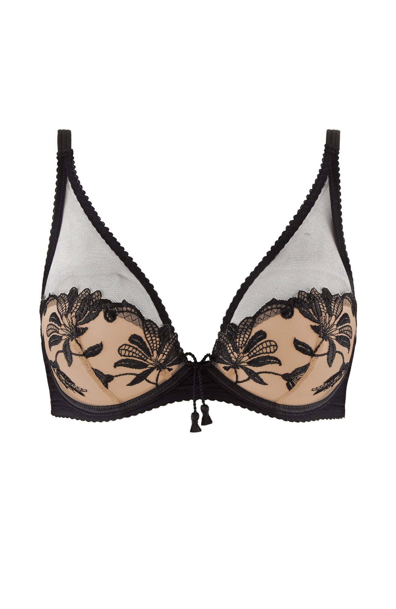 Бюстгальтер с треугольными чашками на косточках Бренд 