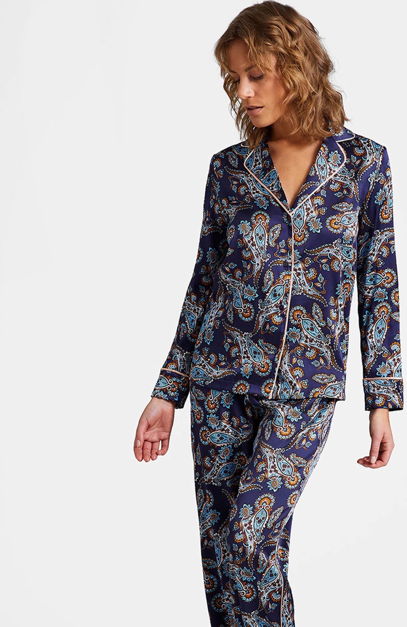 Пижамная рубашка с английским воротником Бренд  Изображение 5