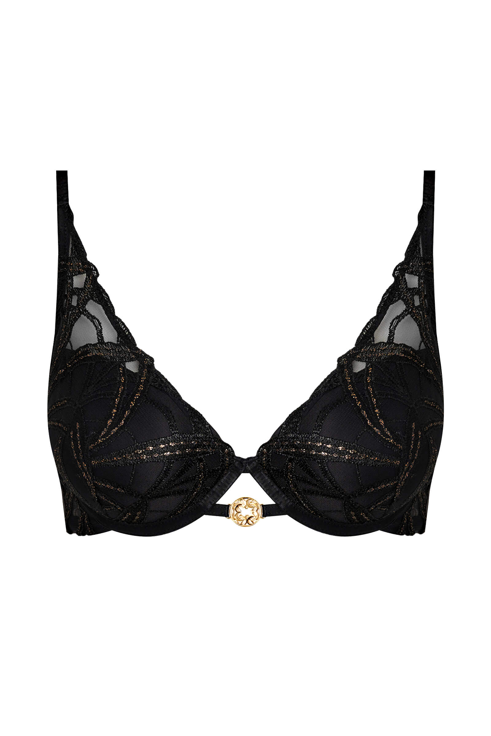 Бюстгальтер с треугольными чашками на косточках Бренд 