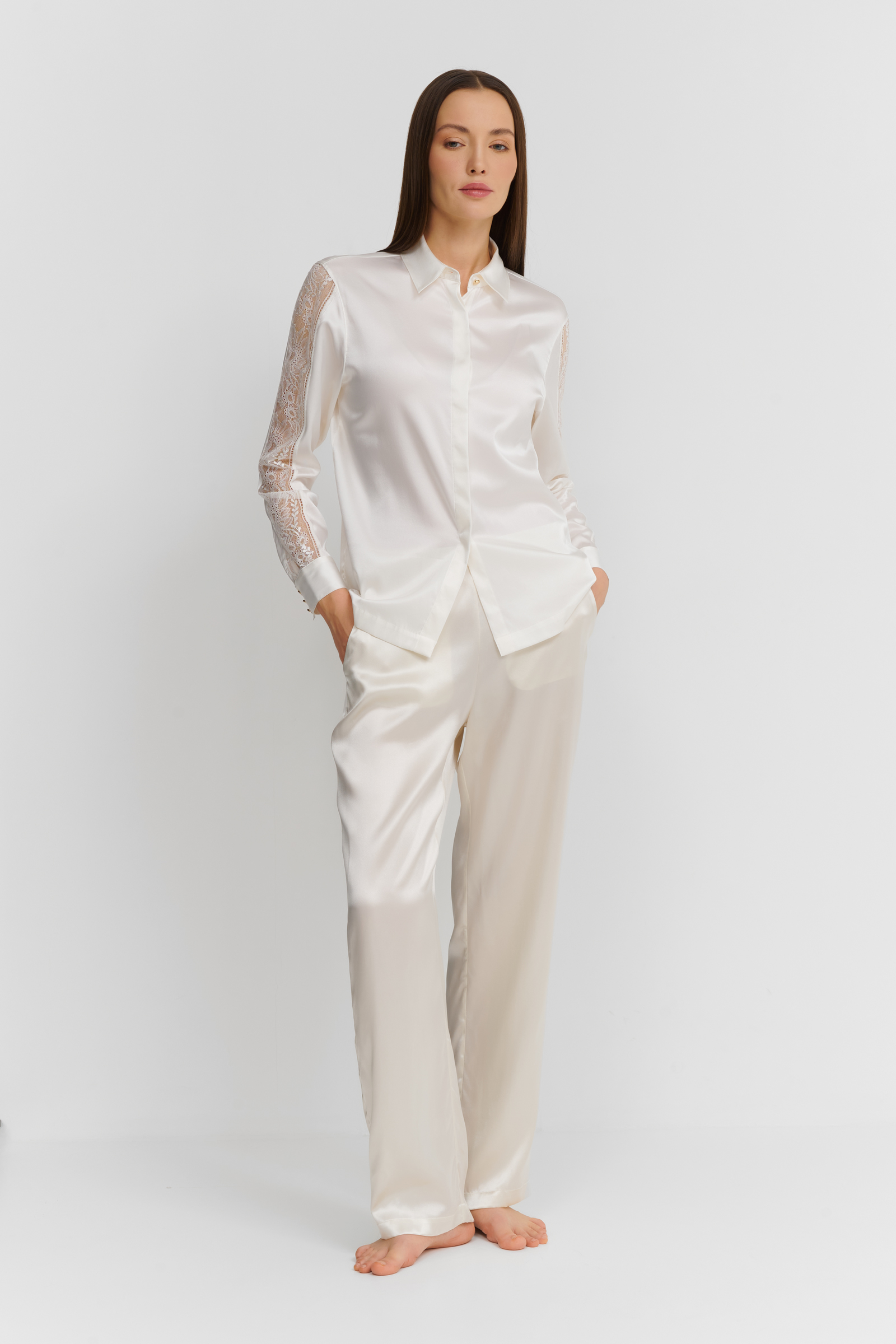 Пижамные шелковые брюки Бренд  Изображение 2