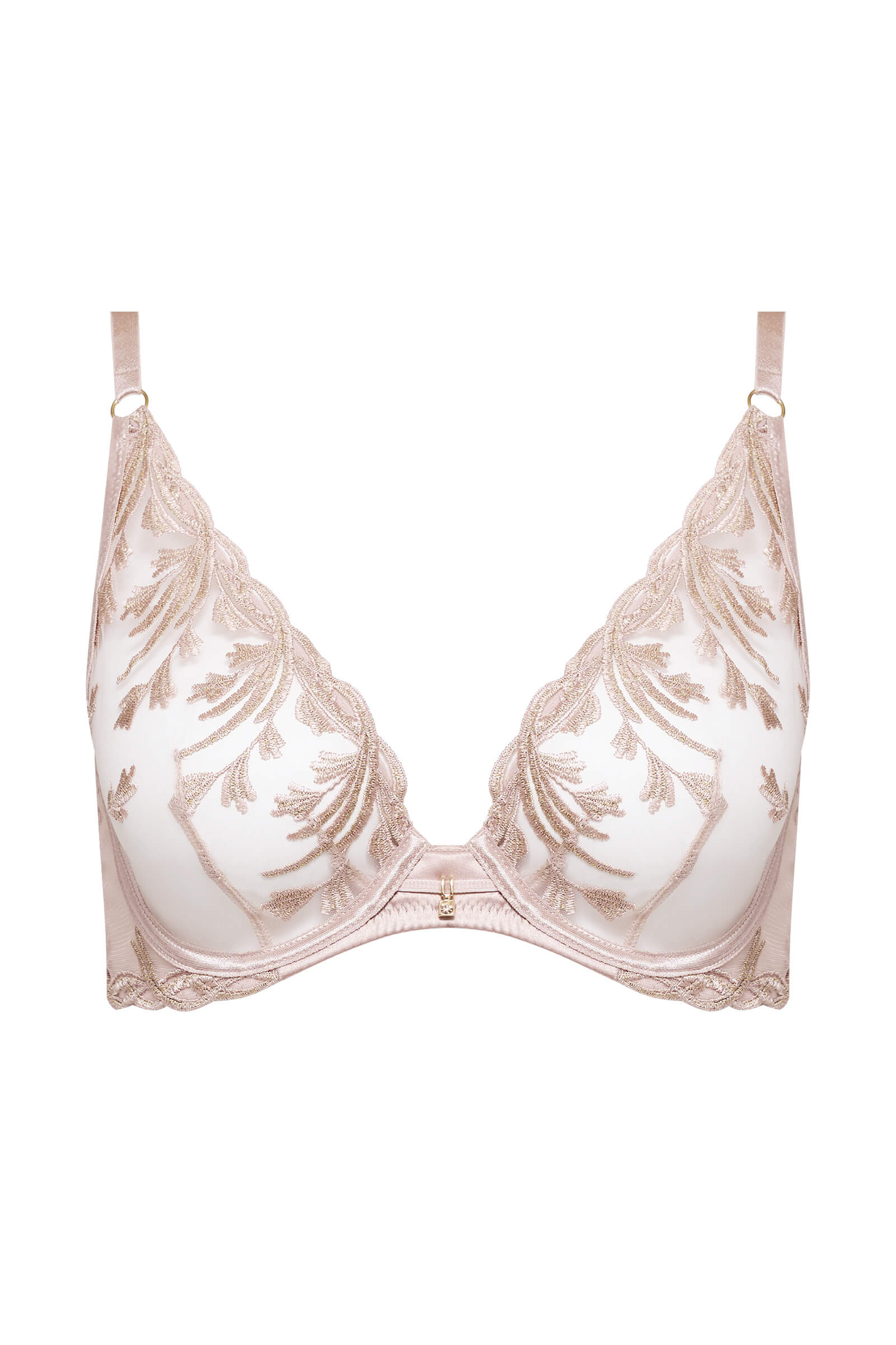 Бюстгальтер с треугольными чашками с вышивкой Бренд 