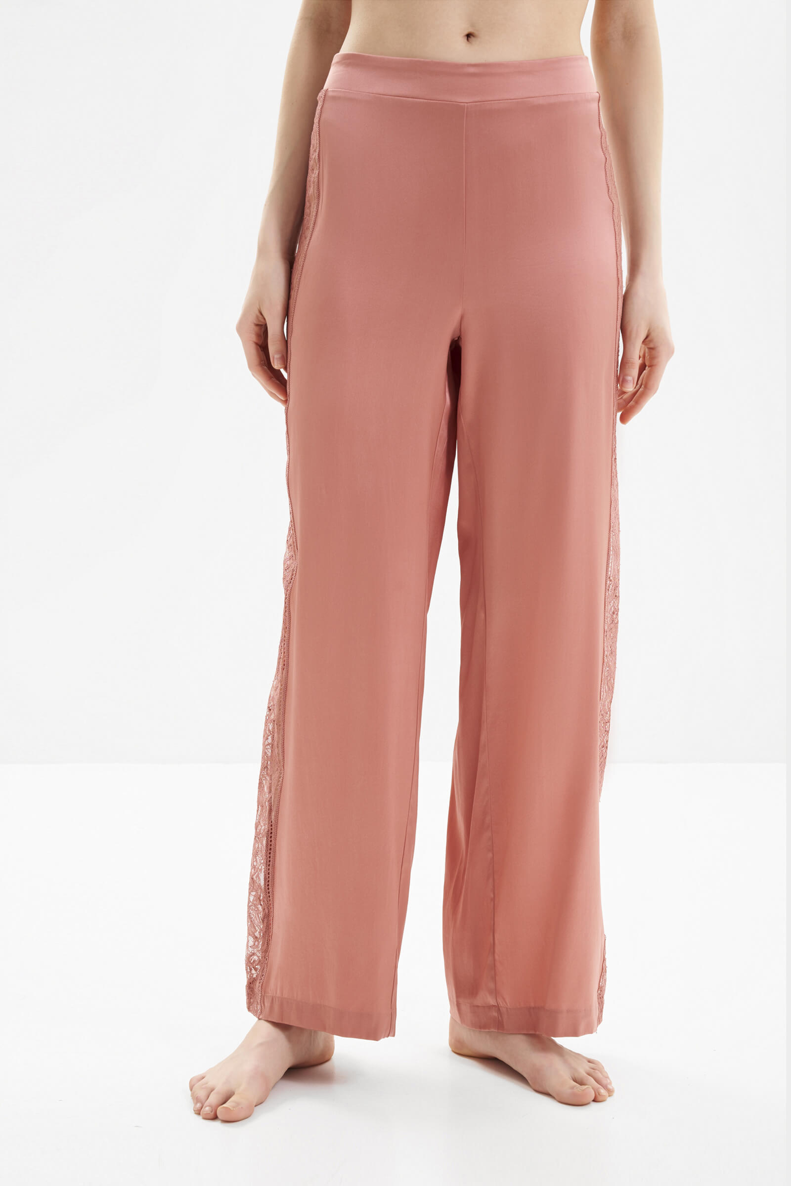 Шелковые пижамные брюки с кружевом Бренд  Изображение 2