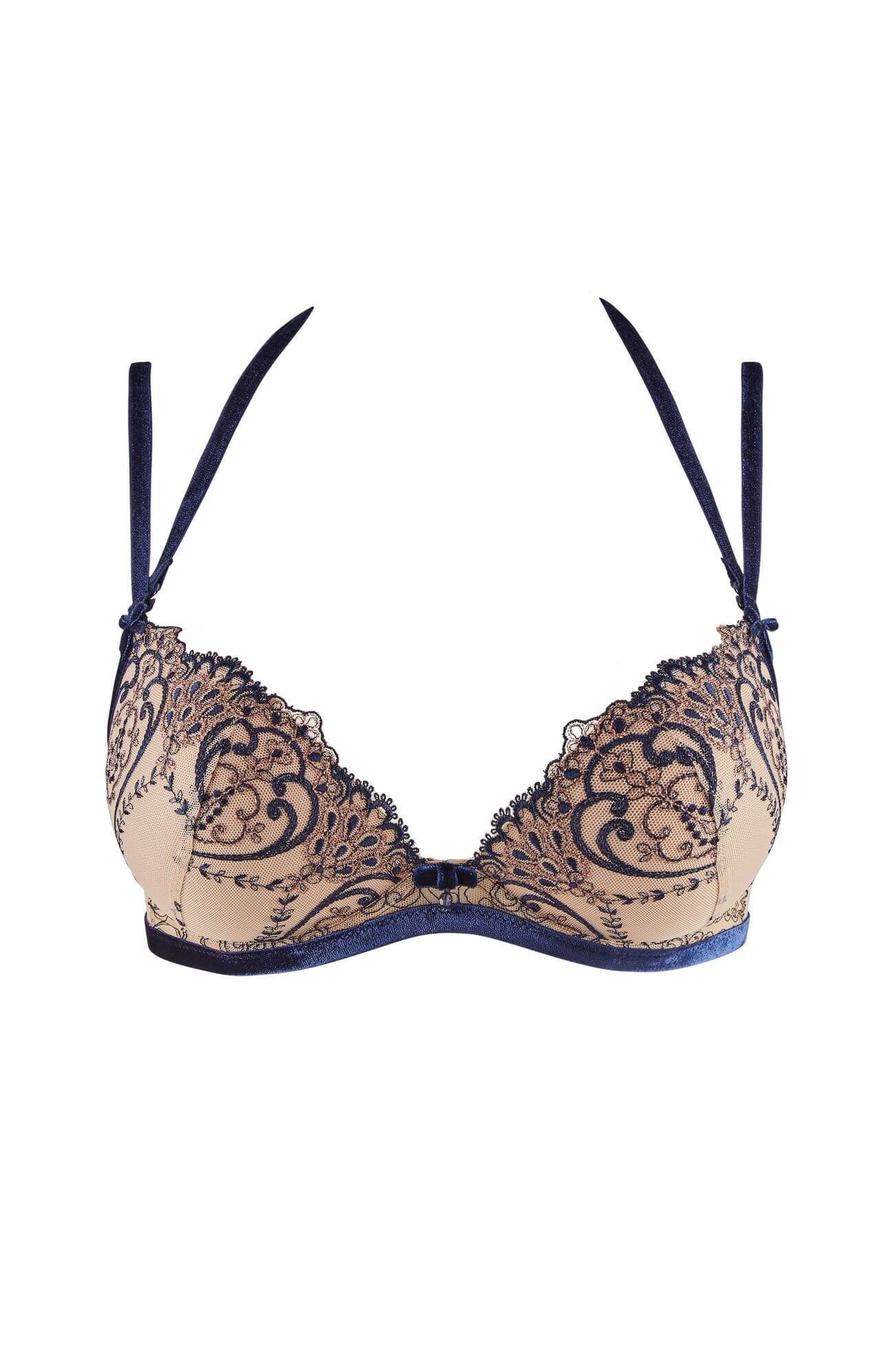 Бюстгальтер пуш-ап на косточках с вышивкой Бренд 