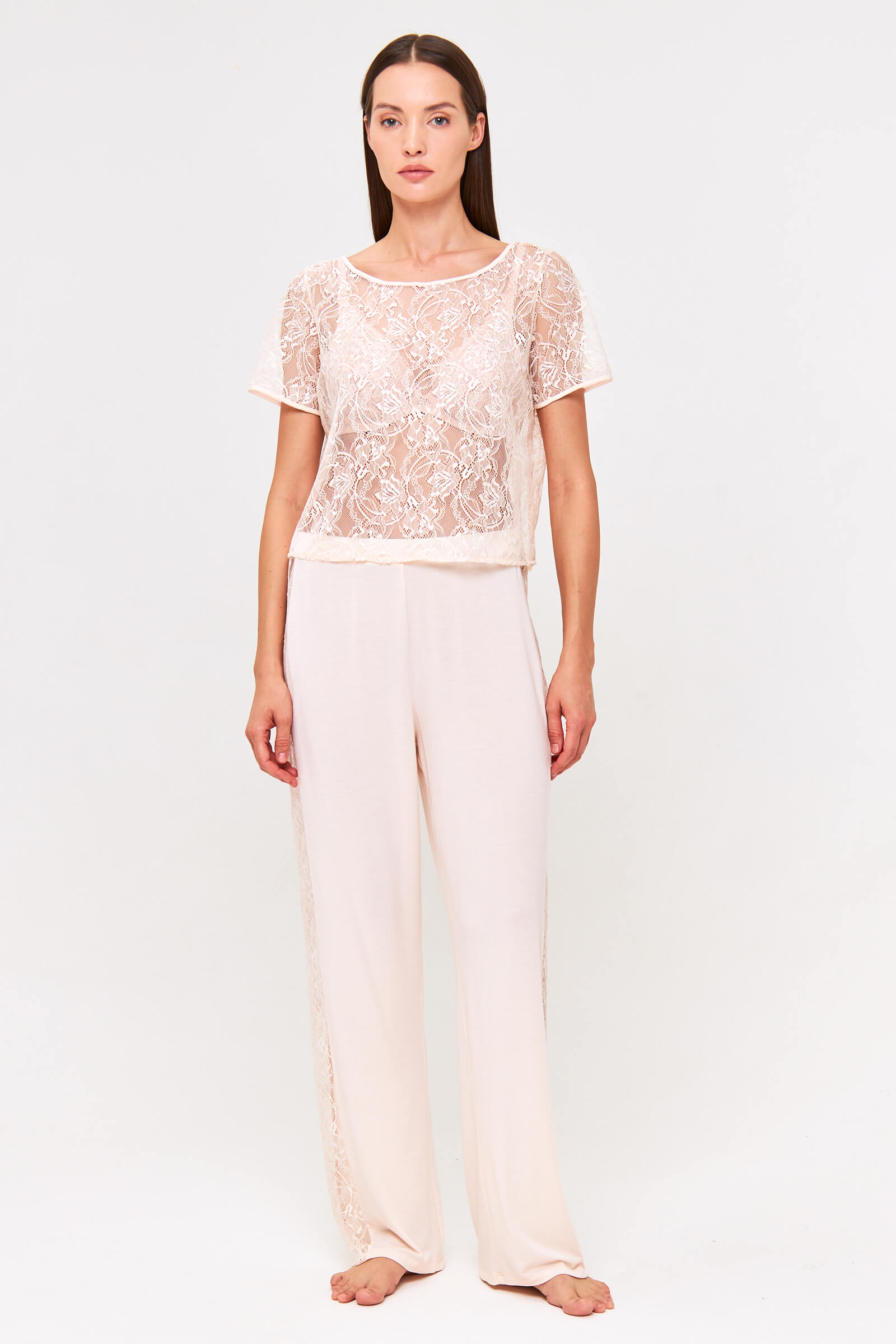 Пижамные брюки с кружевными вставками Бренд  Изображение 4