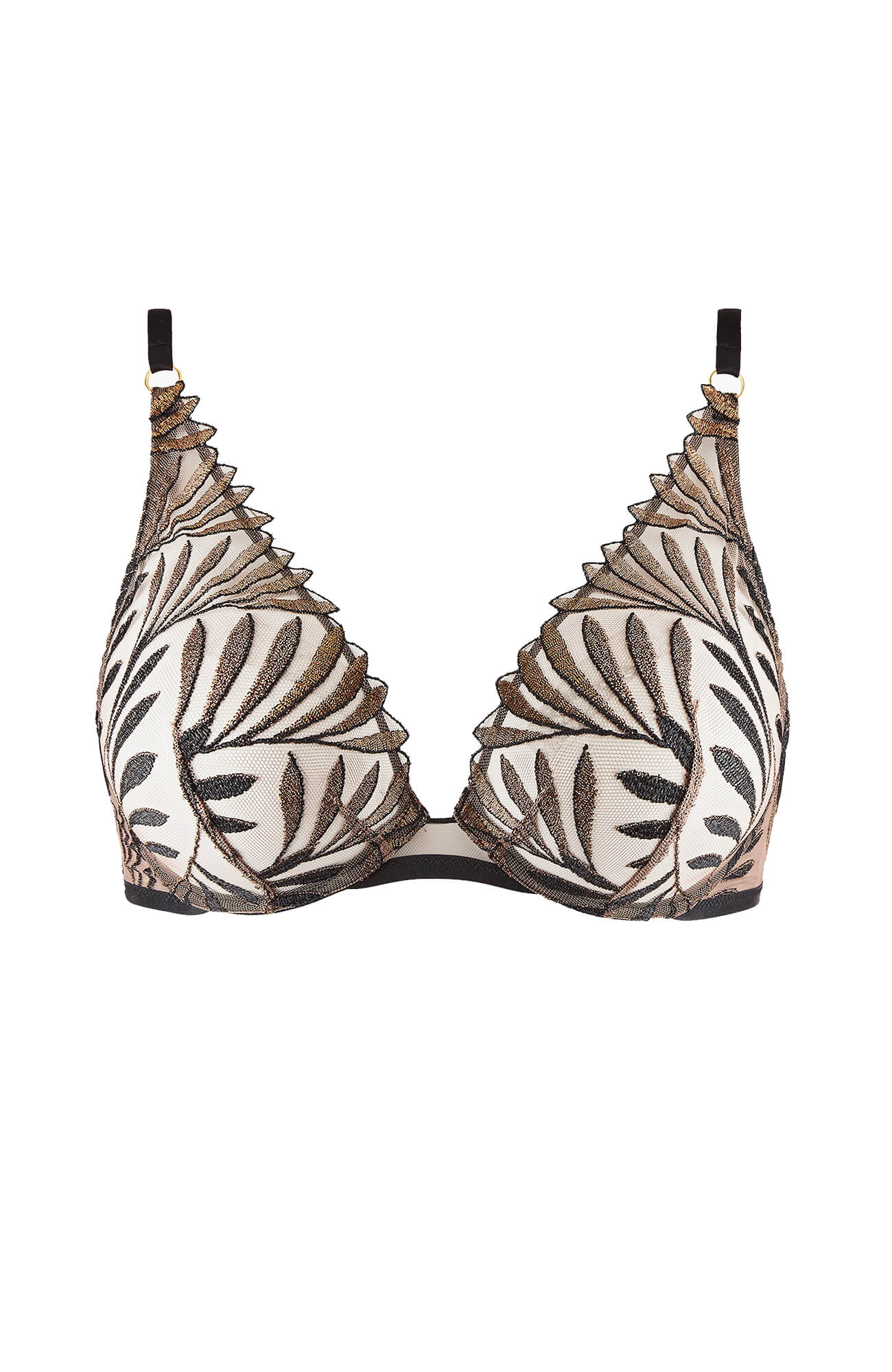 Бюстгальтер с треугольными чашками на косточках Бренд 