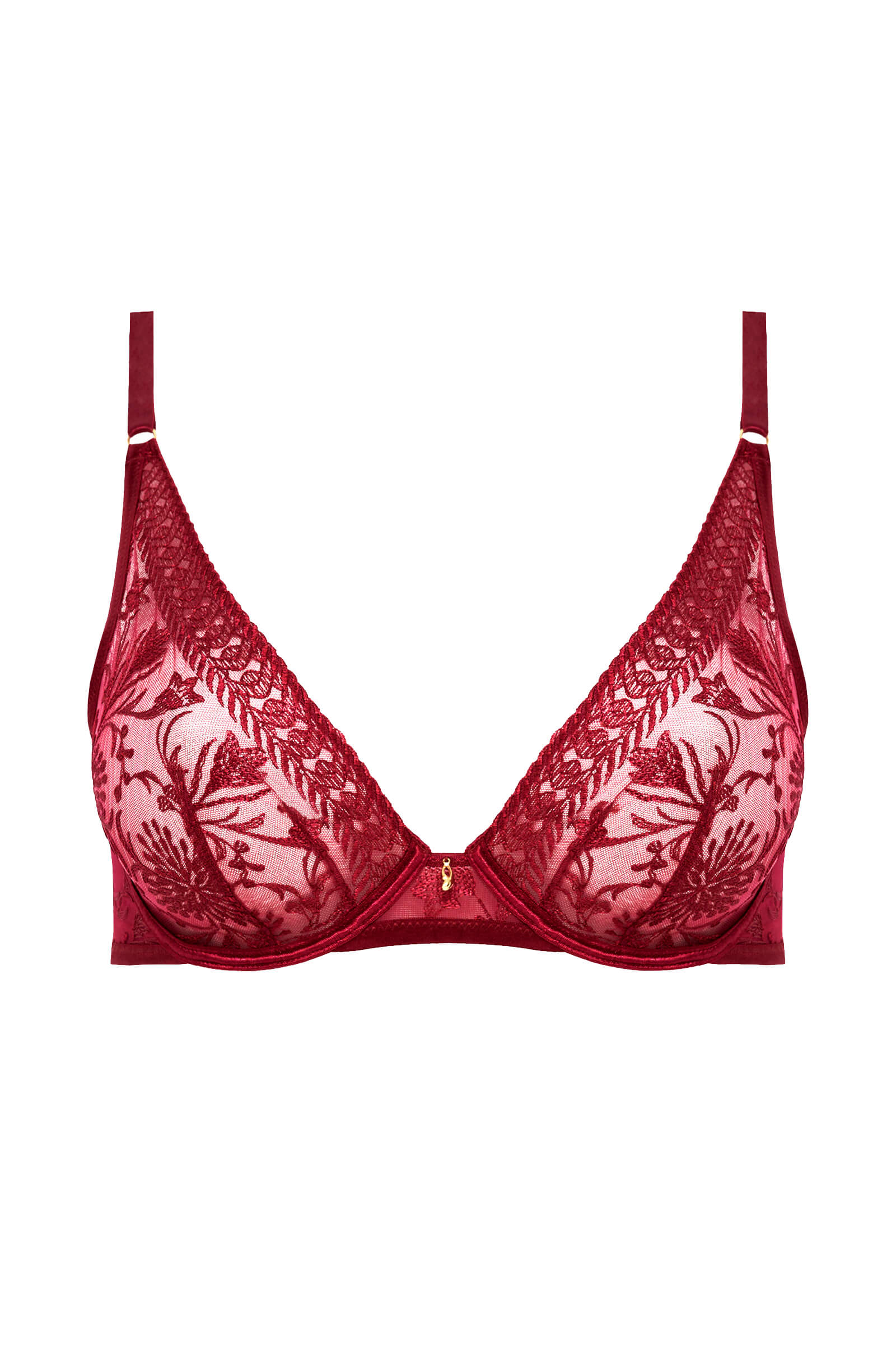 Бюстгальтер с треугольными чашками на косточках Бренд 