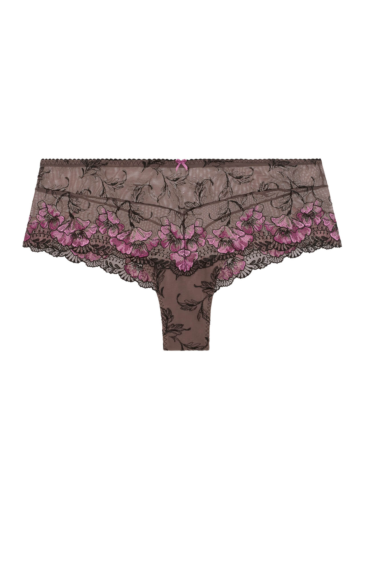 Трусы хипстеры с цветочной вышивкой Бренд 