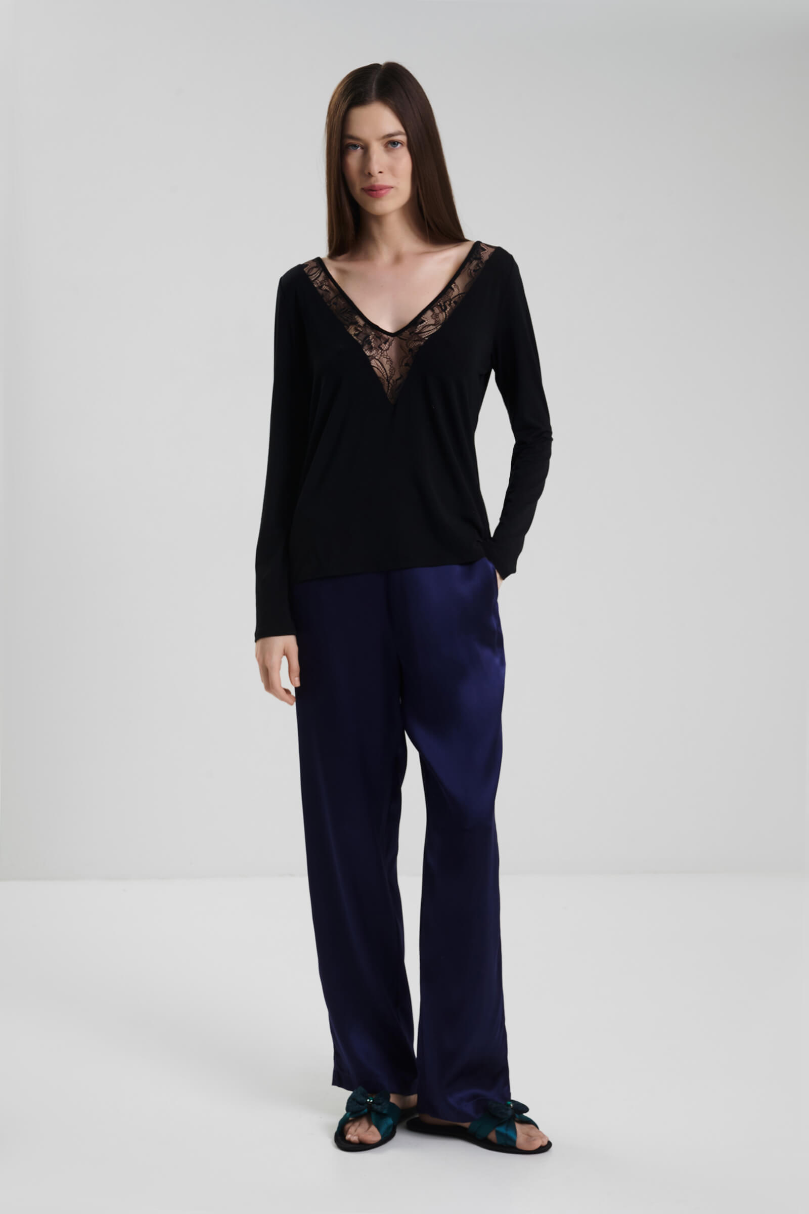 Пижамные шелковые брюки Бренд  Изображение 4