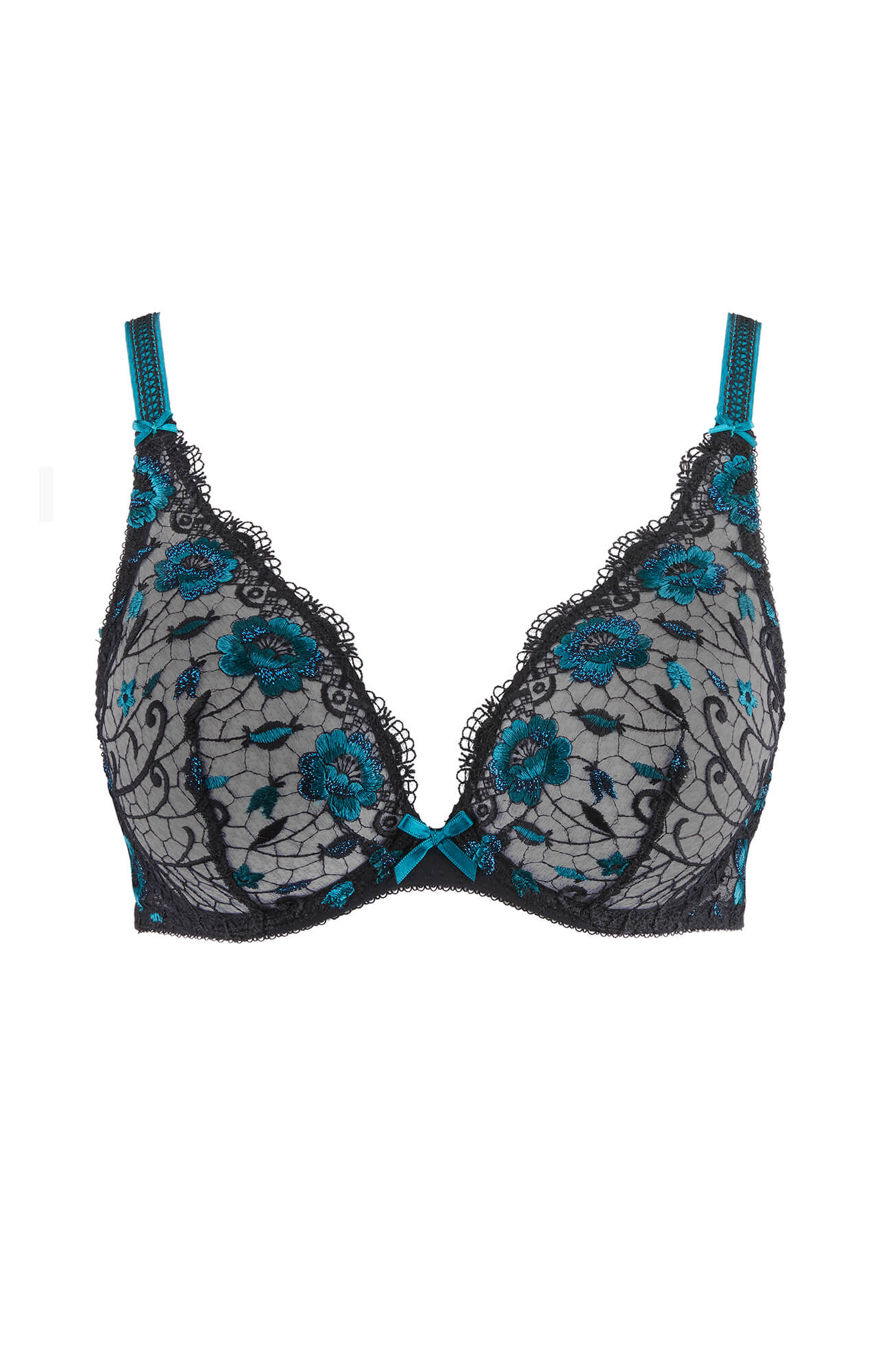 Бюстгальтер с вышивкой на косточках Бренд 