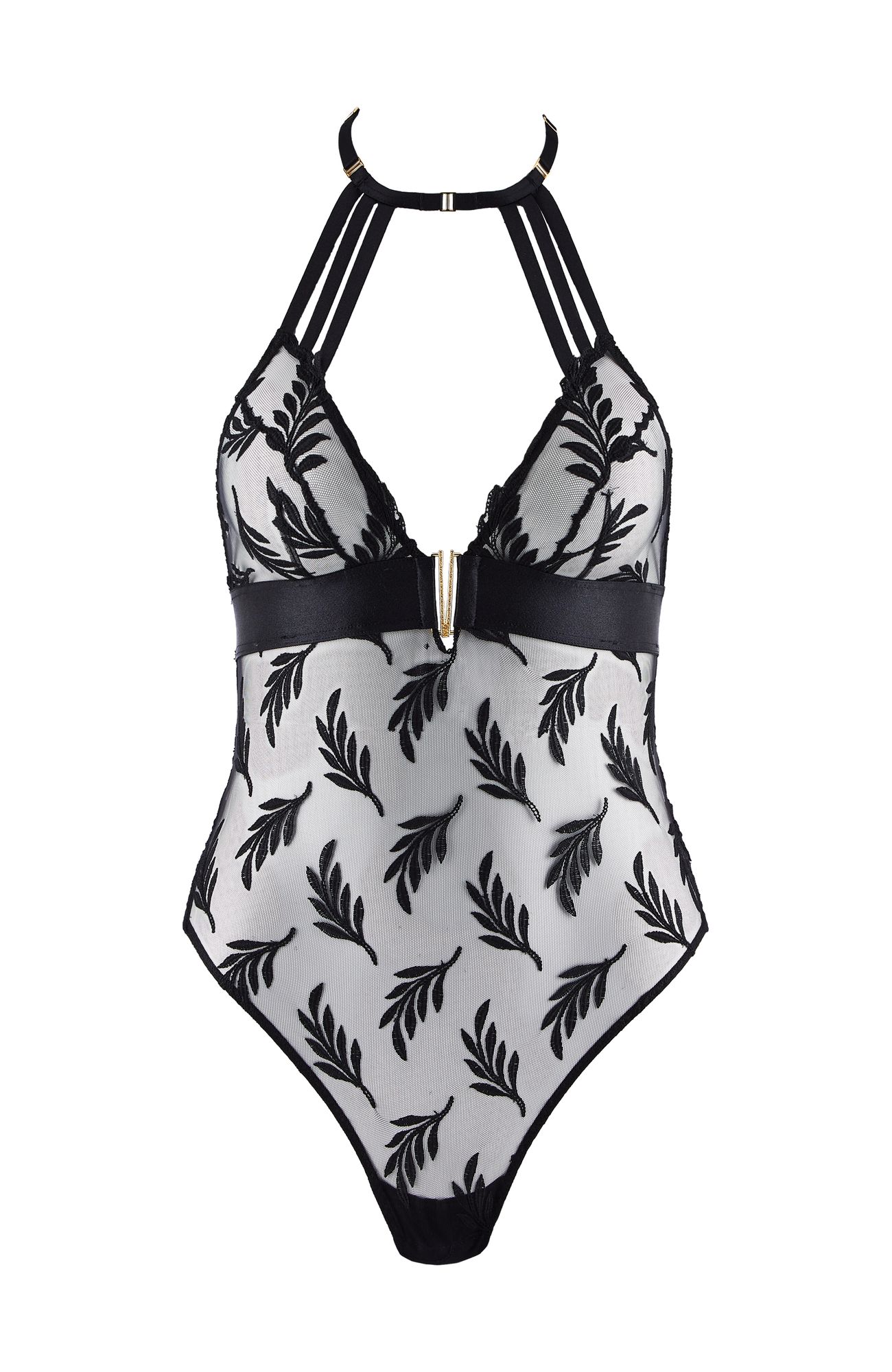 Боди с флористичной вышивкой Бренд 