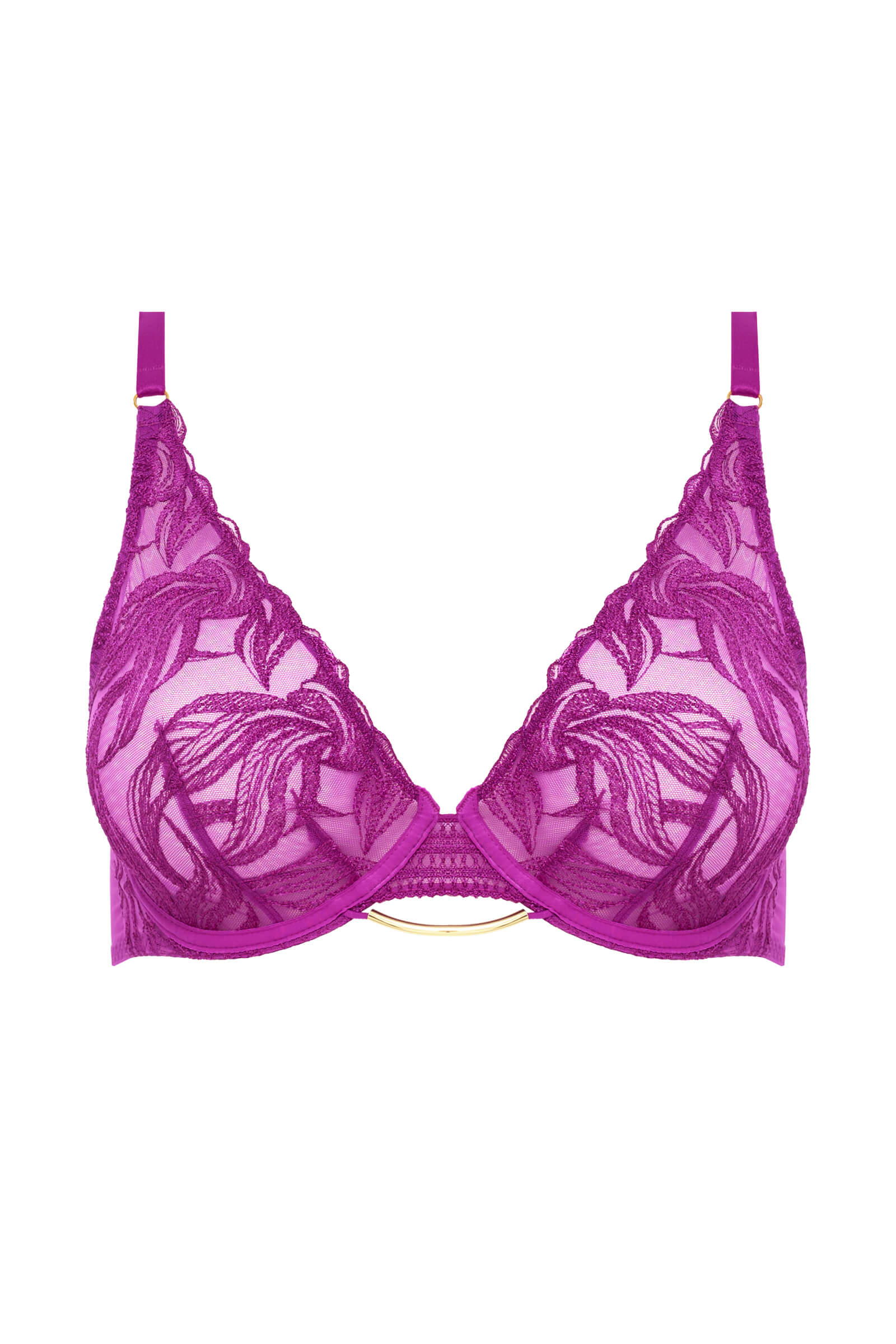 Бюстгальтер с треугольными чашками на косточках Бренд 