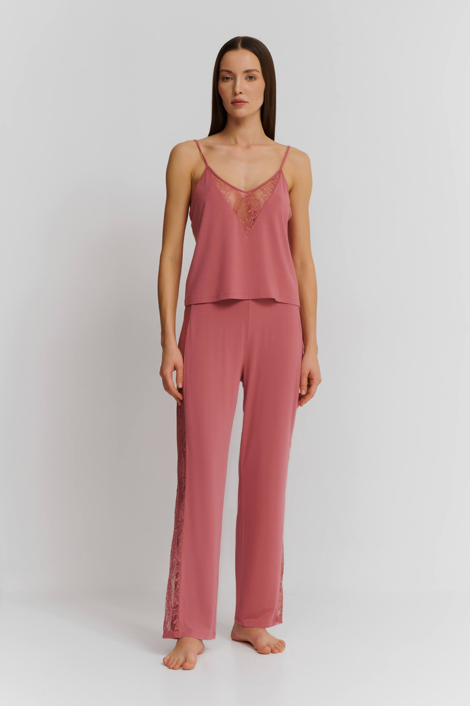 Пижамные брюки с кружевными вставками Бренд  Изображение 4