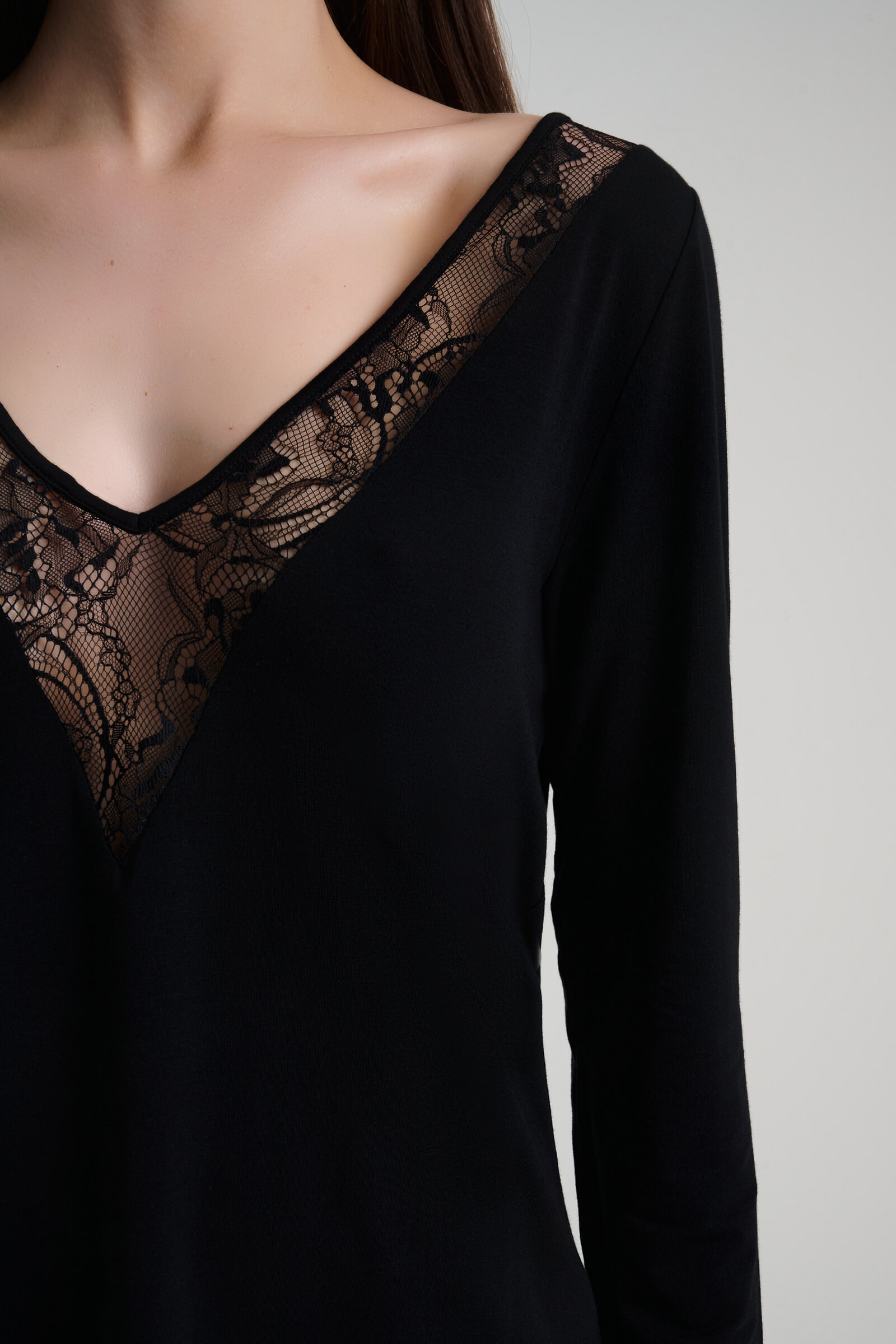 Пижамный лонгслив с добавлением шелка Бренд  Изображение 5