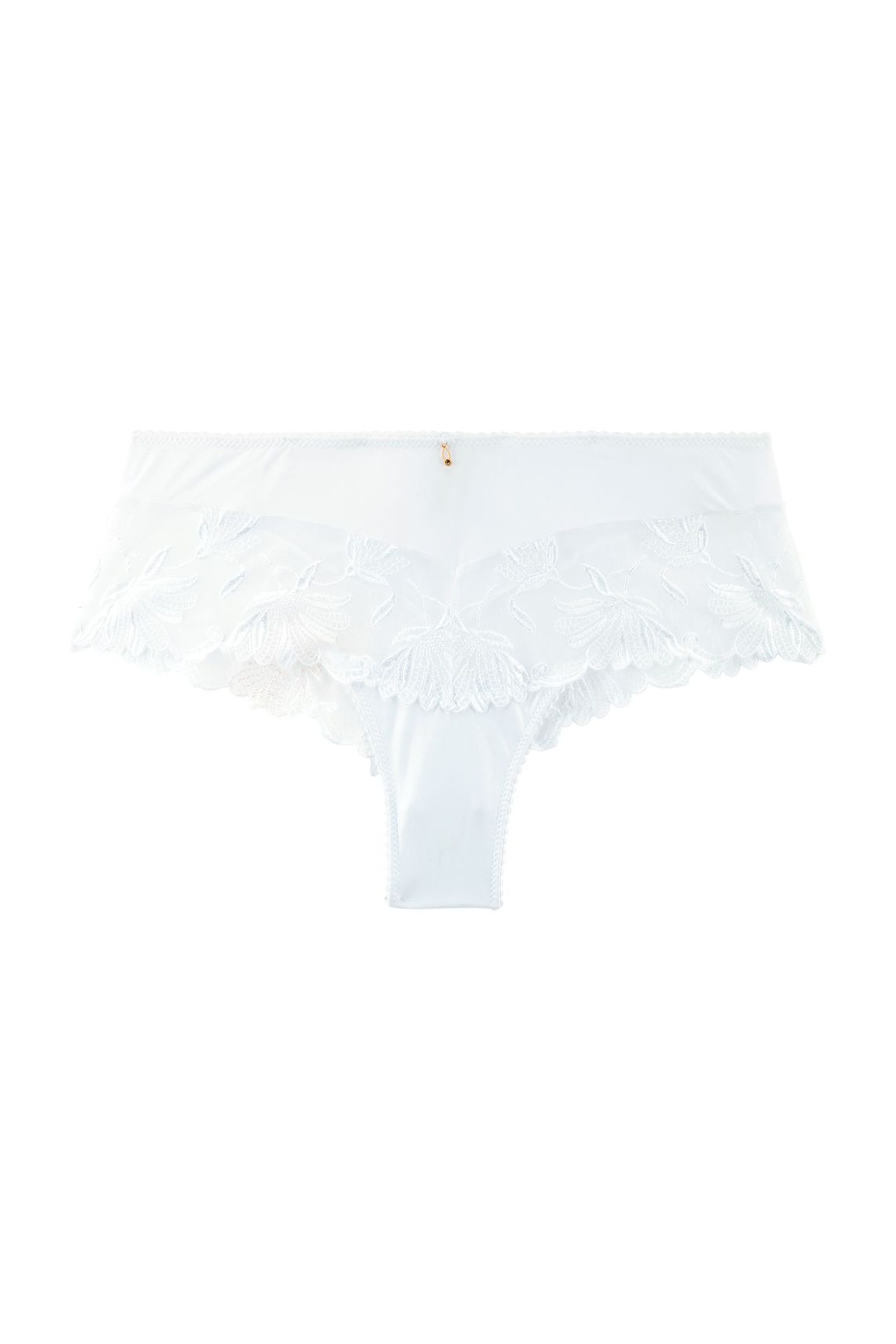 Трусы хипстеры с цветочной вышивкой Бренд 