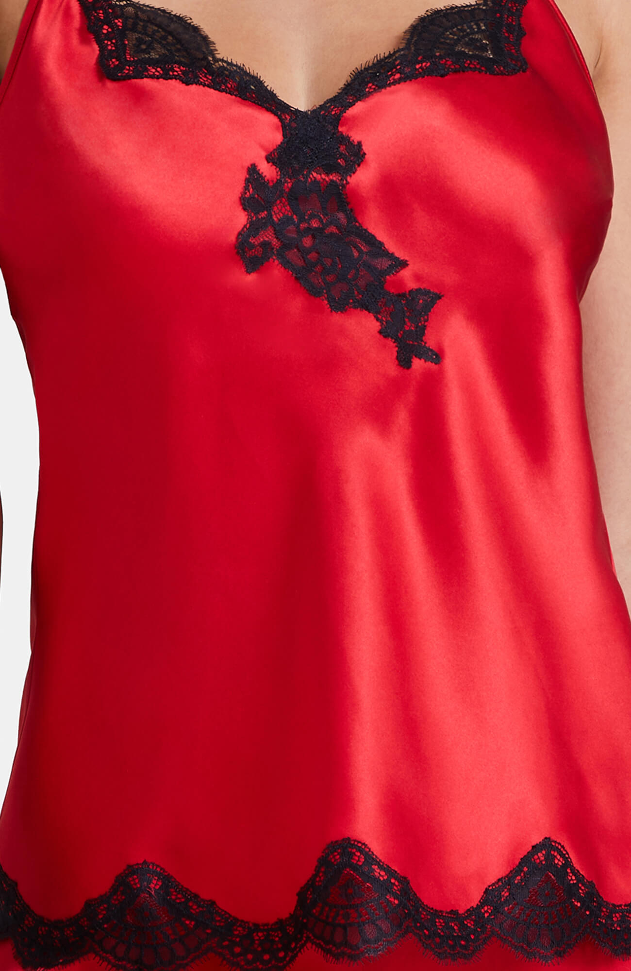 Пижамный шелковый топ с V-образным вырезом Бренд  Изображение 6