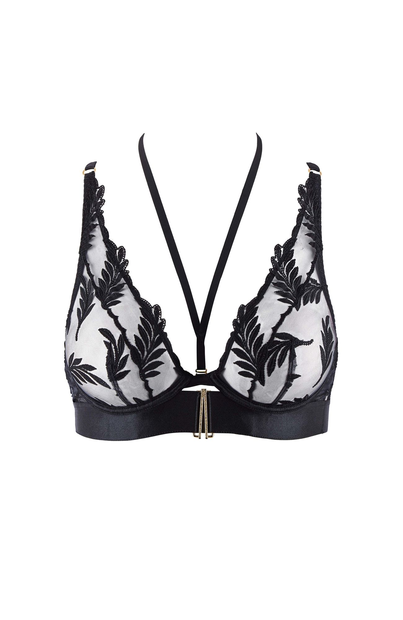 Бюстгальтер с треугольными чашками на косточках Бренд 