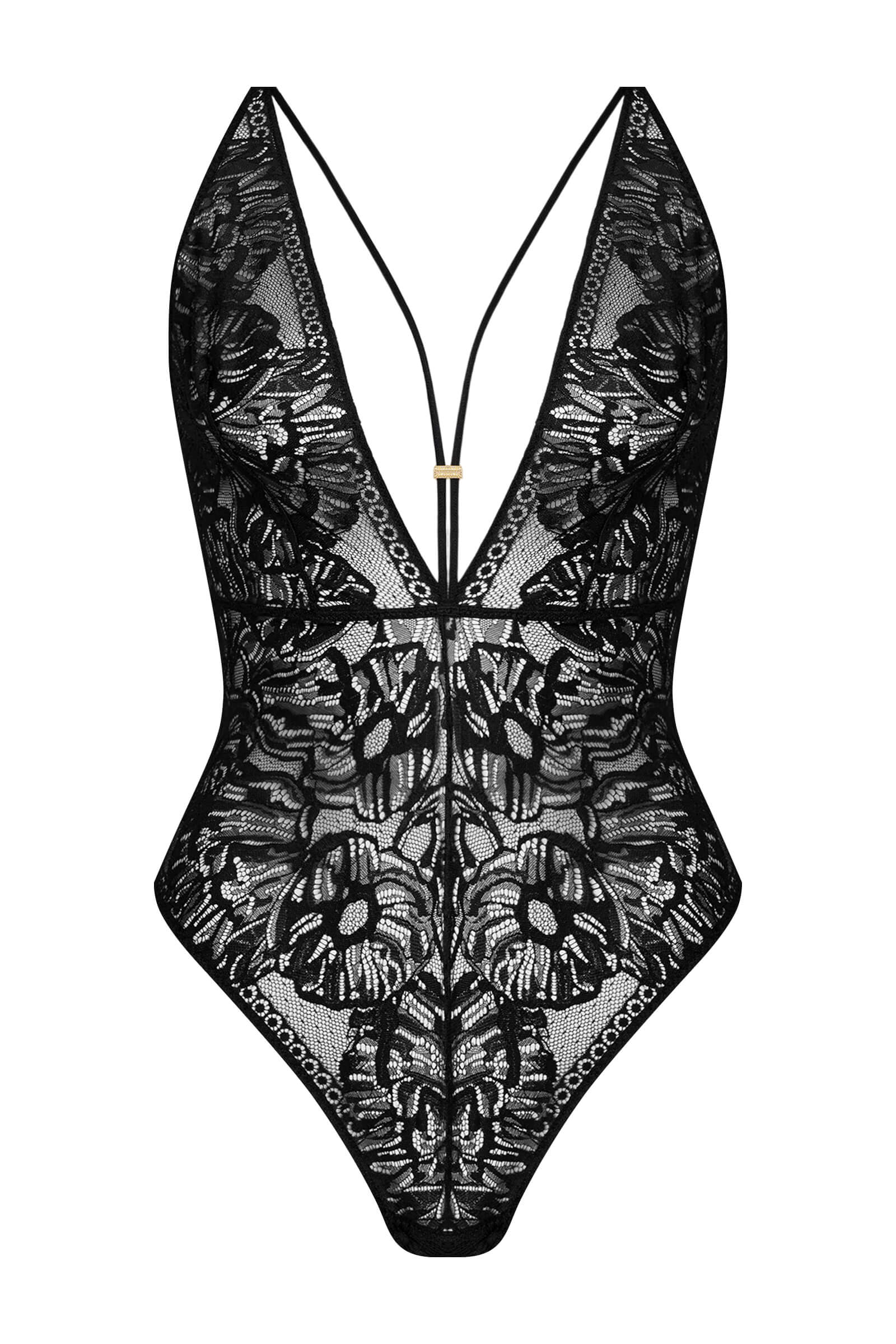 Кружевное боди с глубоким вырезом Бренд 