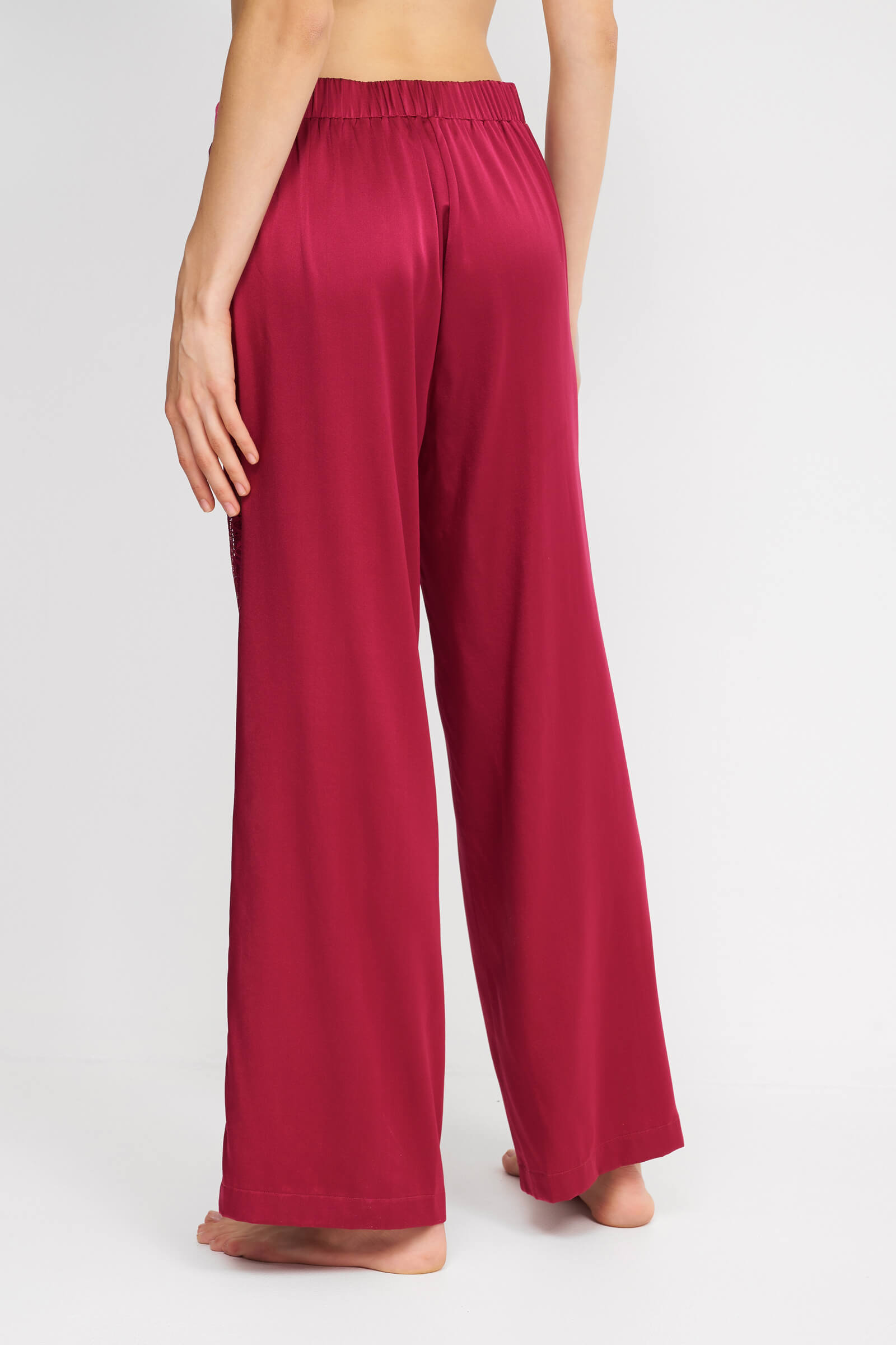 Шелковые пижамные брюки с кружевом Бренд  Изображение 3