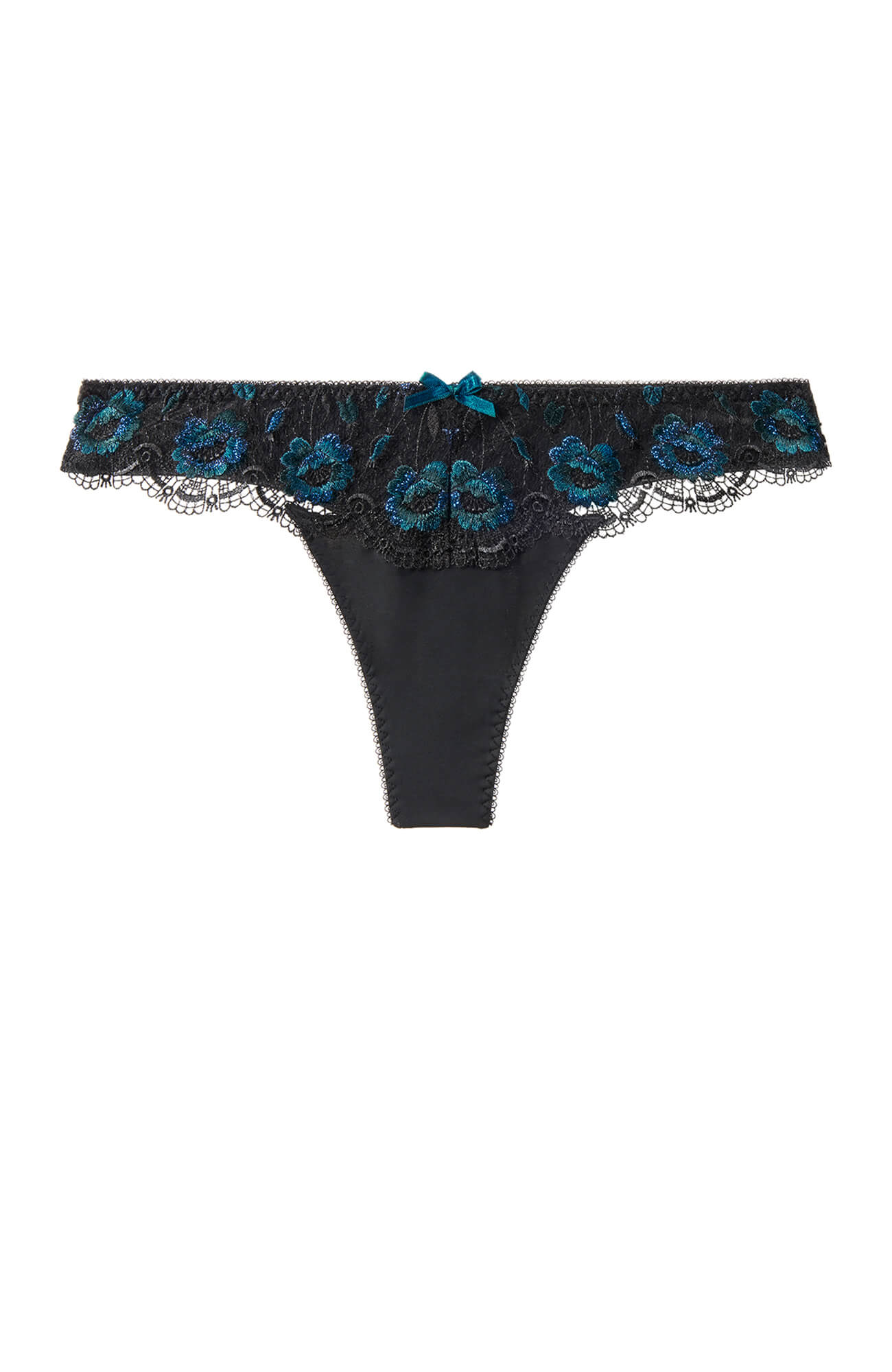 Трусы танга с цветочной вышивкой Бренд 