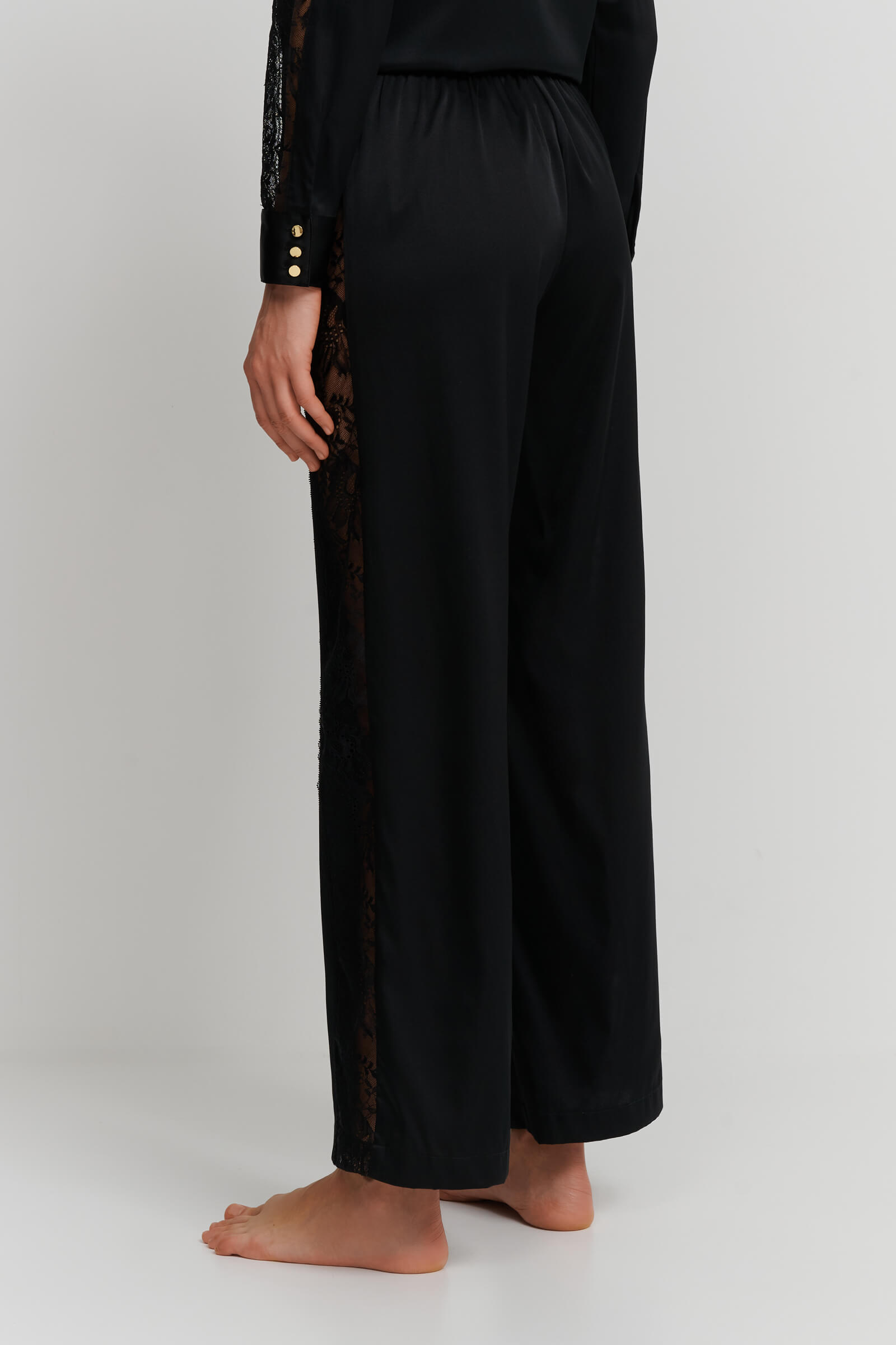 Шелковые пижамные брюки с кружевом Бренд  Изображение 3
