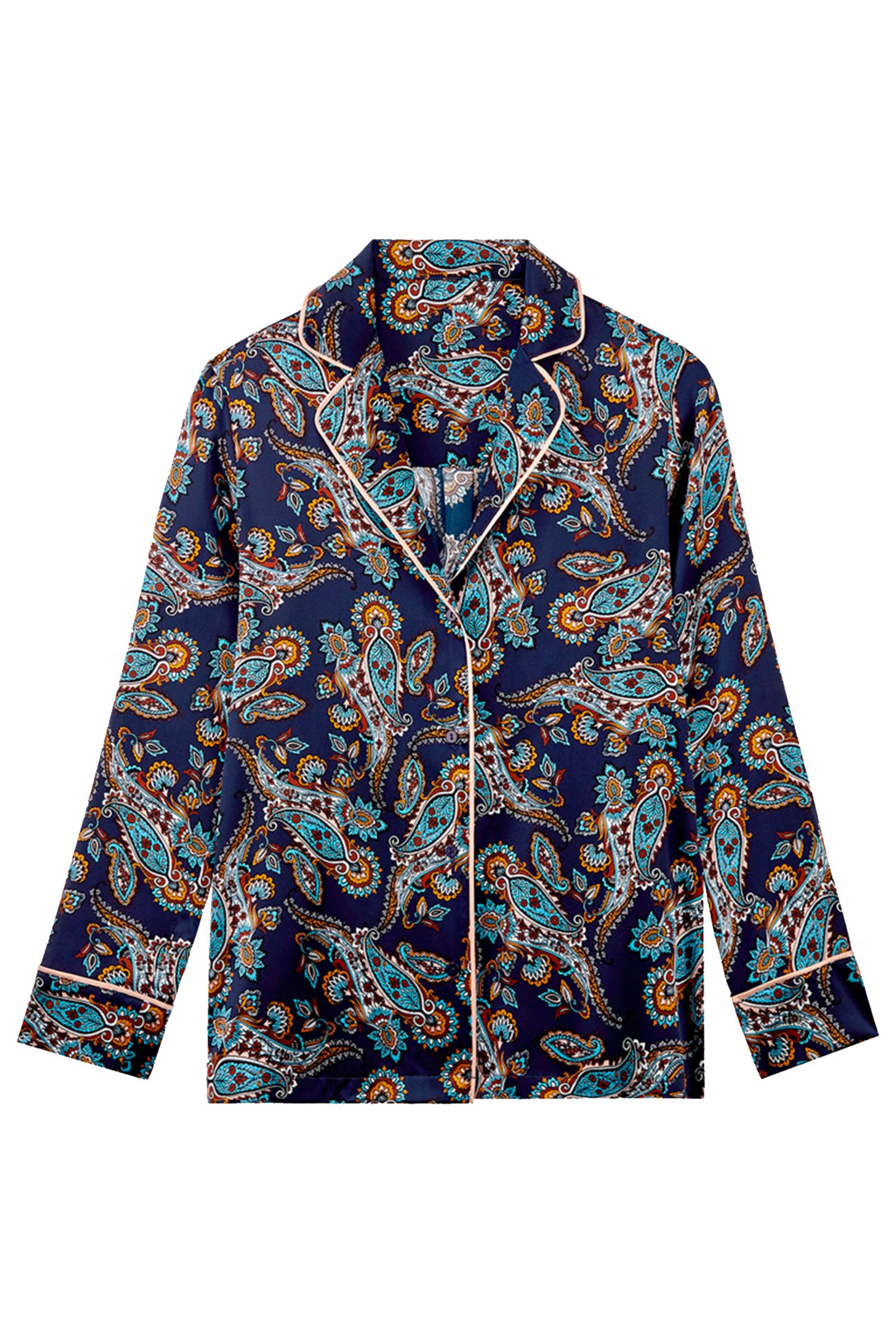 Пижамная рубашка с английским воротником Бренд 