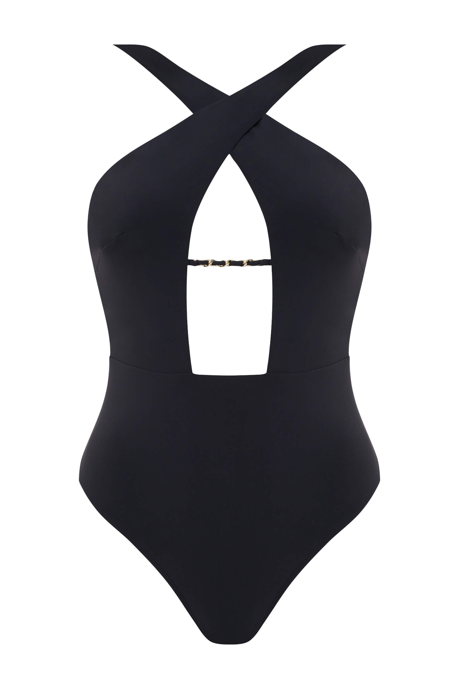 Слитный купальник с глубоким вырезом Бренд 