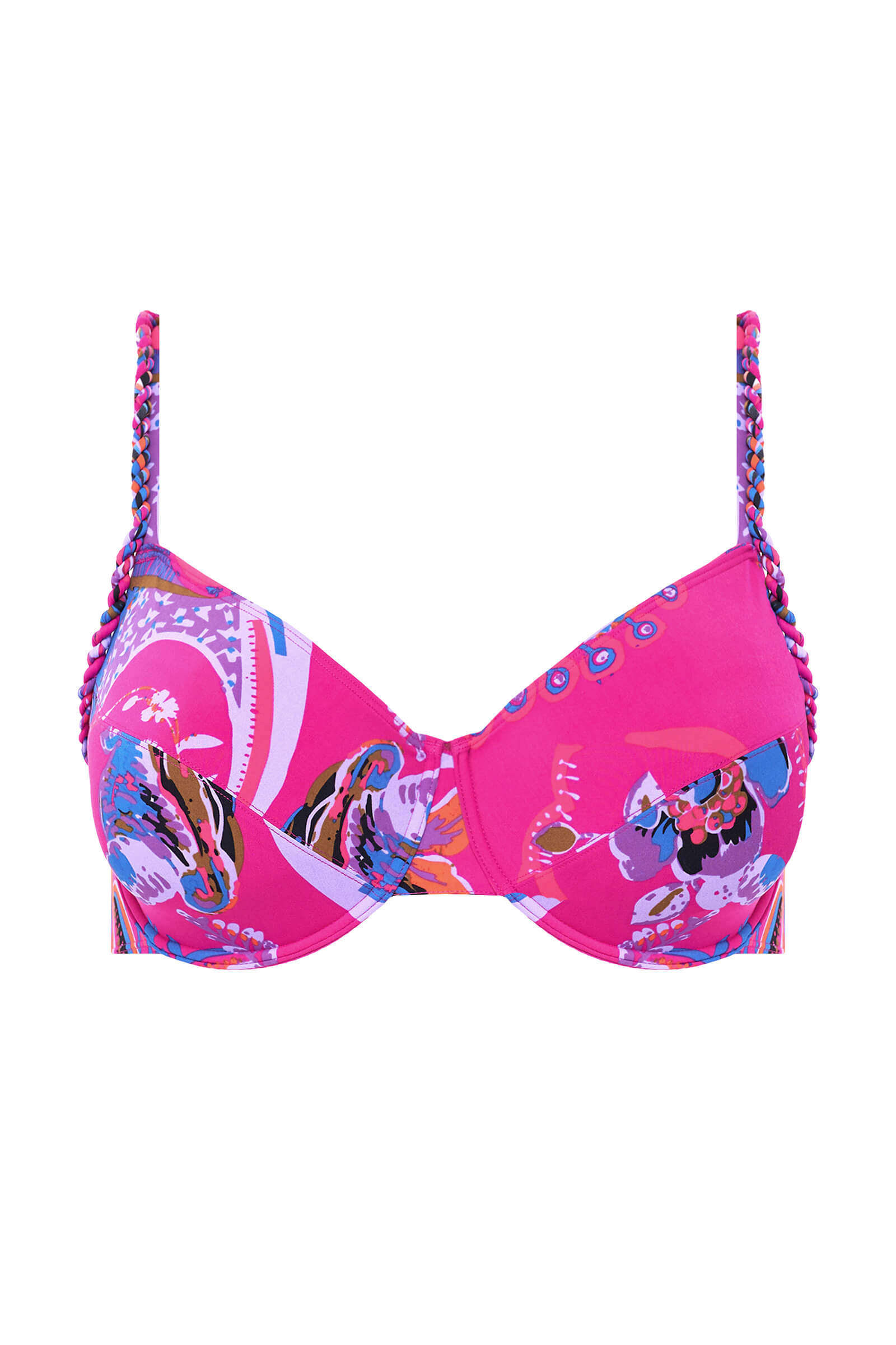 Принтованный лиф с закрытыми чашками Бренд 