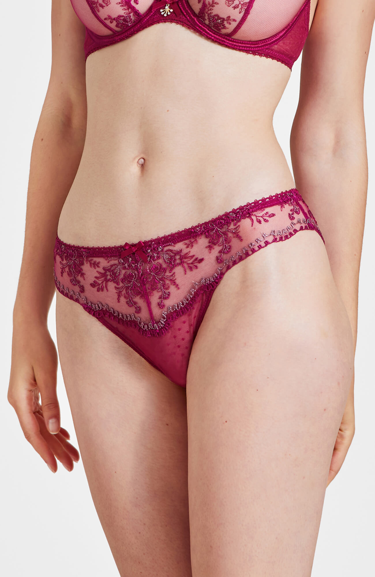 Трусы слипы из полупрозрачного тюля Бренд 