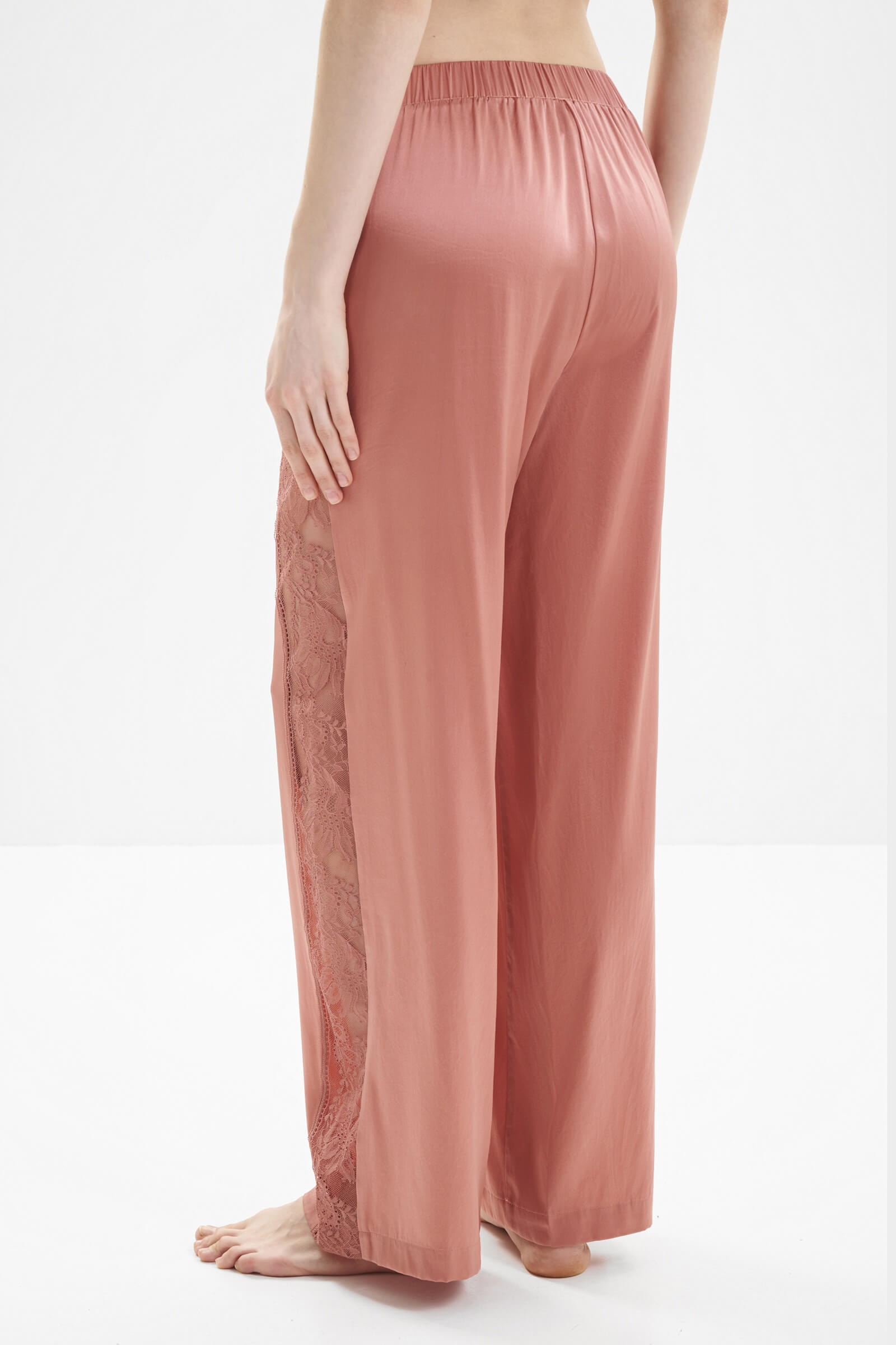 Шелковые пижамные брюки с кружевом Бренд  Изображение 3