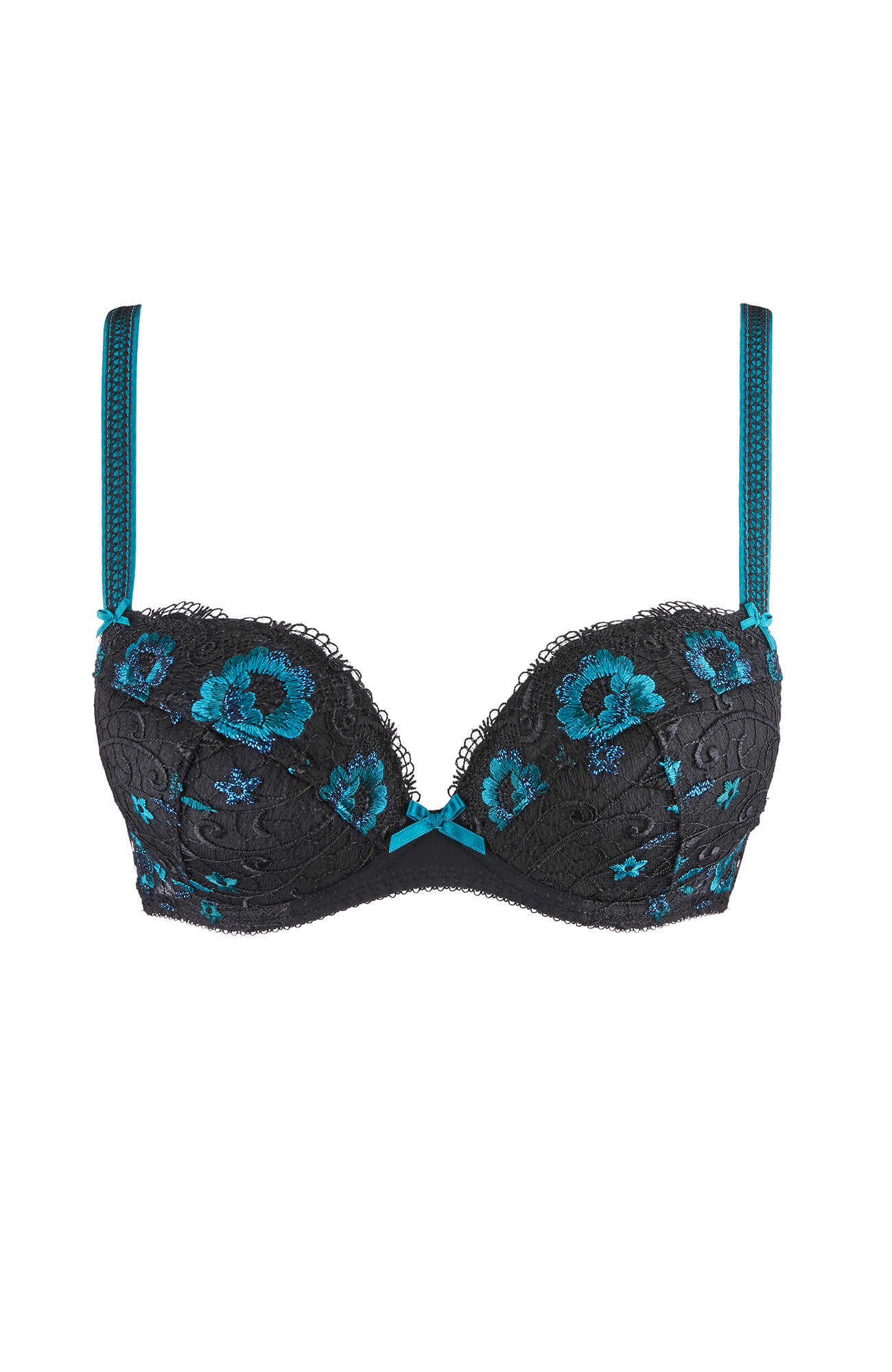 Бюстгальтер пуш-ап с вышивкой Бренд 