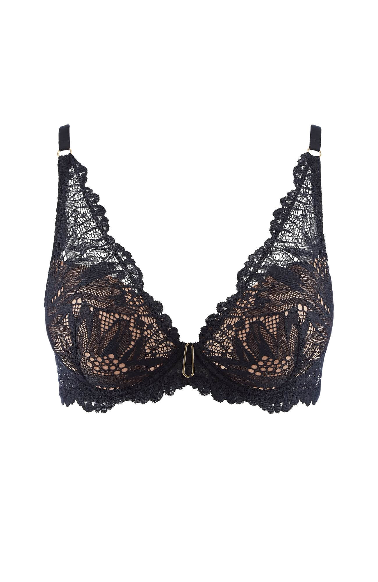 Бюстгальтер с треугольными чашками на косточках Бренд 