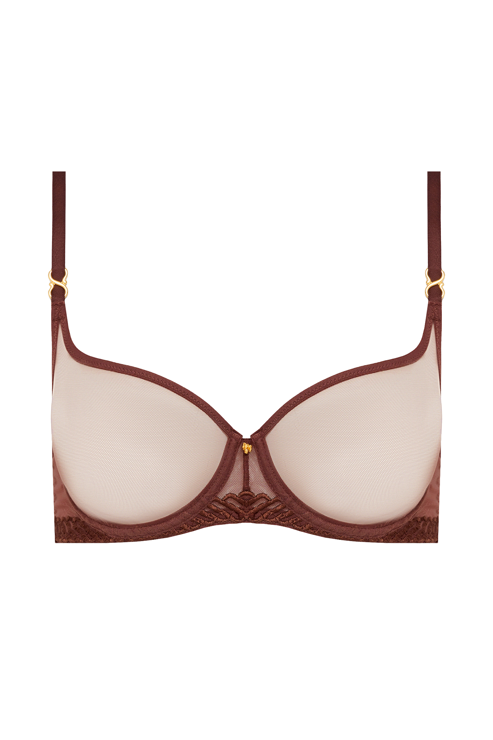 Бюстгальтер деми из нежного тюля на косточках Бренд 