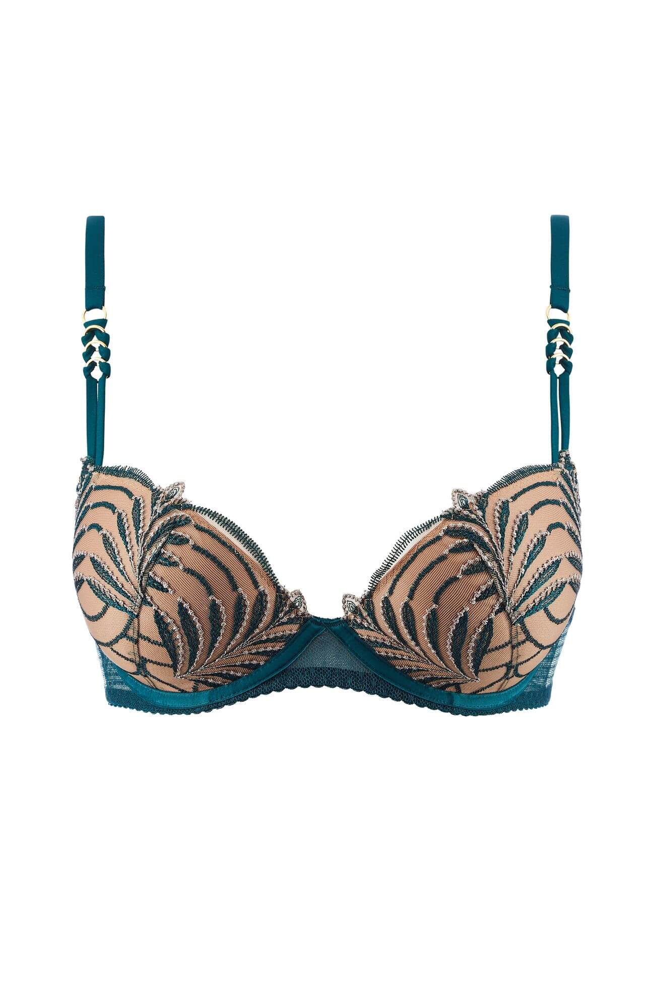Бюстгальтер пуш-ап с вышивкой Бренд 
