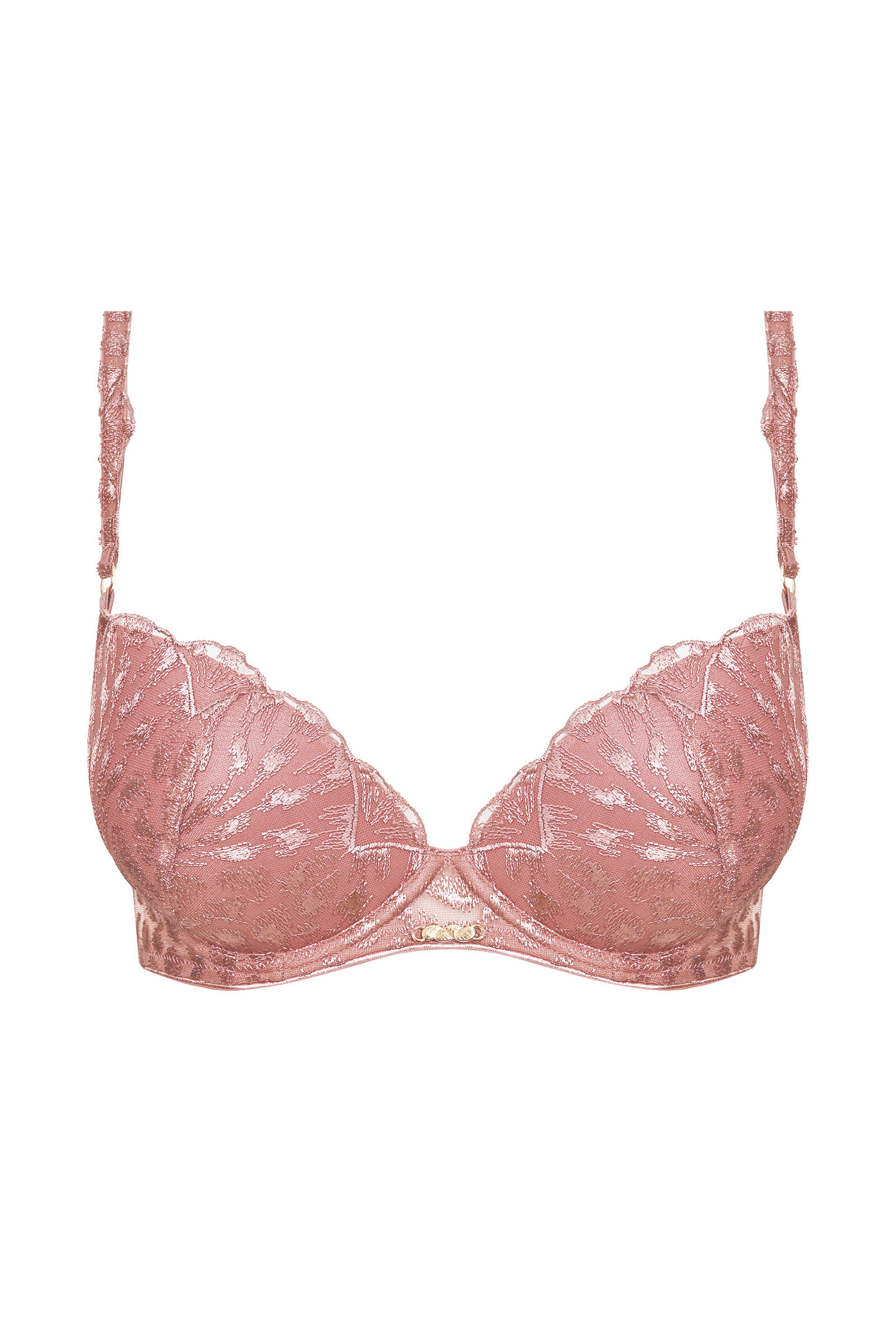 Бюстгальтер пуш-ап с анималистичной вышивкой Бренд 