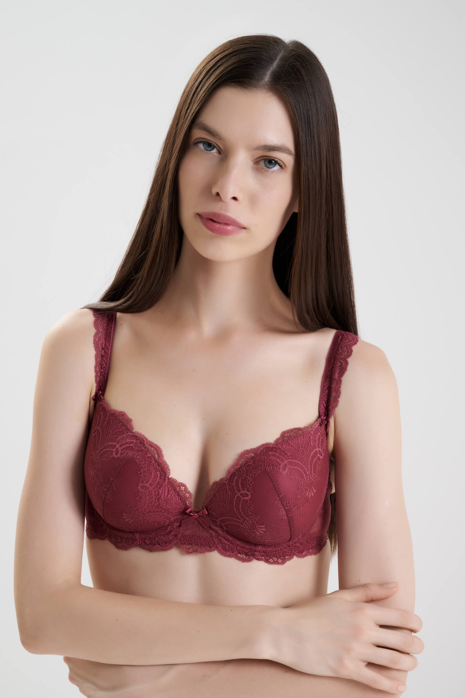 Кружевной бюстгальтер пуш-ап на косточках Бренд 