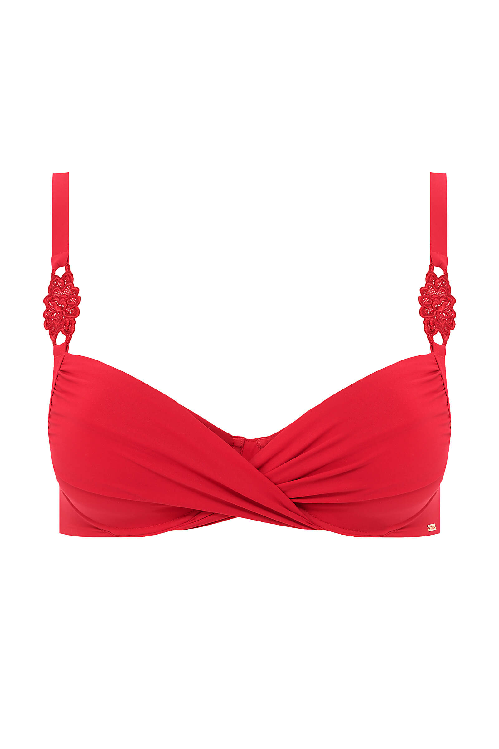 Лиф с декоративным перекрутом и вышивкой Бренд 