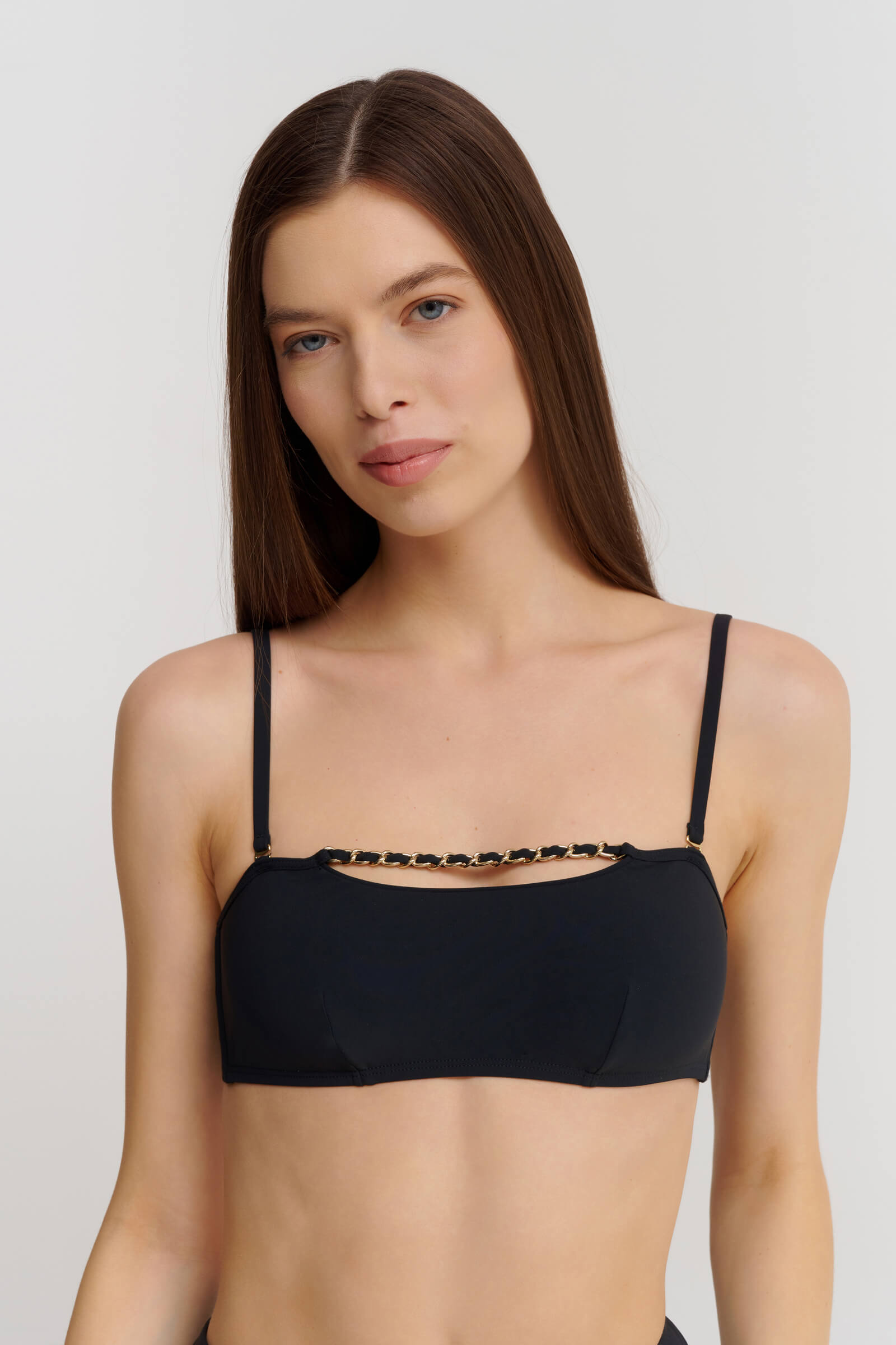 Лиф бандо с декоративной цепочкой Бренд 