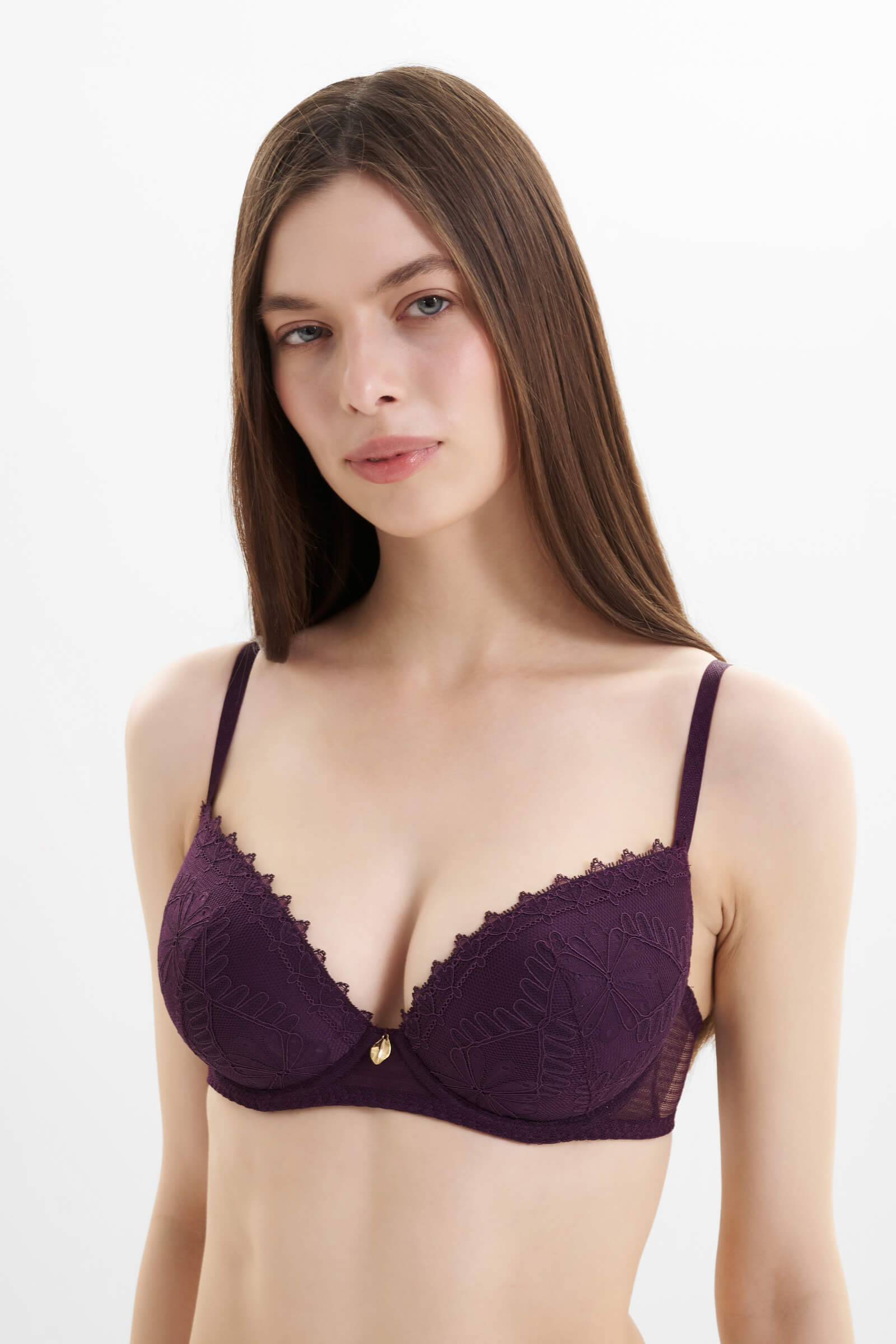 Кружевной бюстгальтер пуш-ап на косточках Бренд 