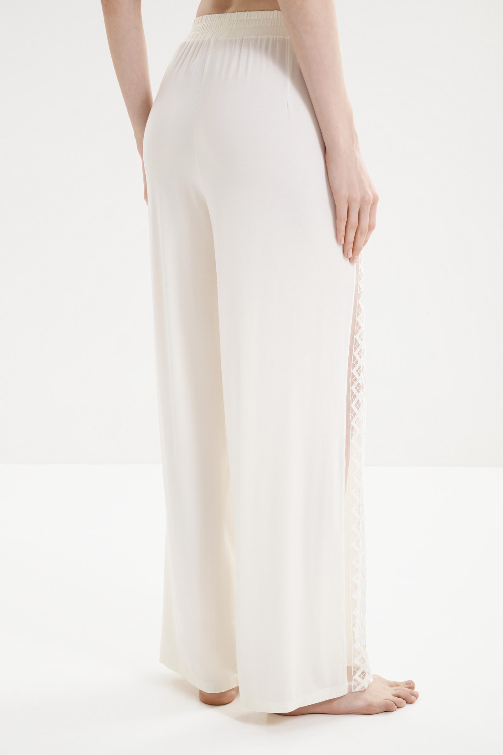 Пижамные брюки из мягкого модала с лампасами Бренд  Изображение 3