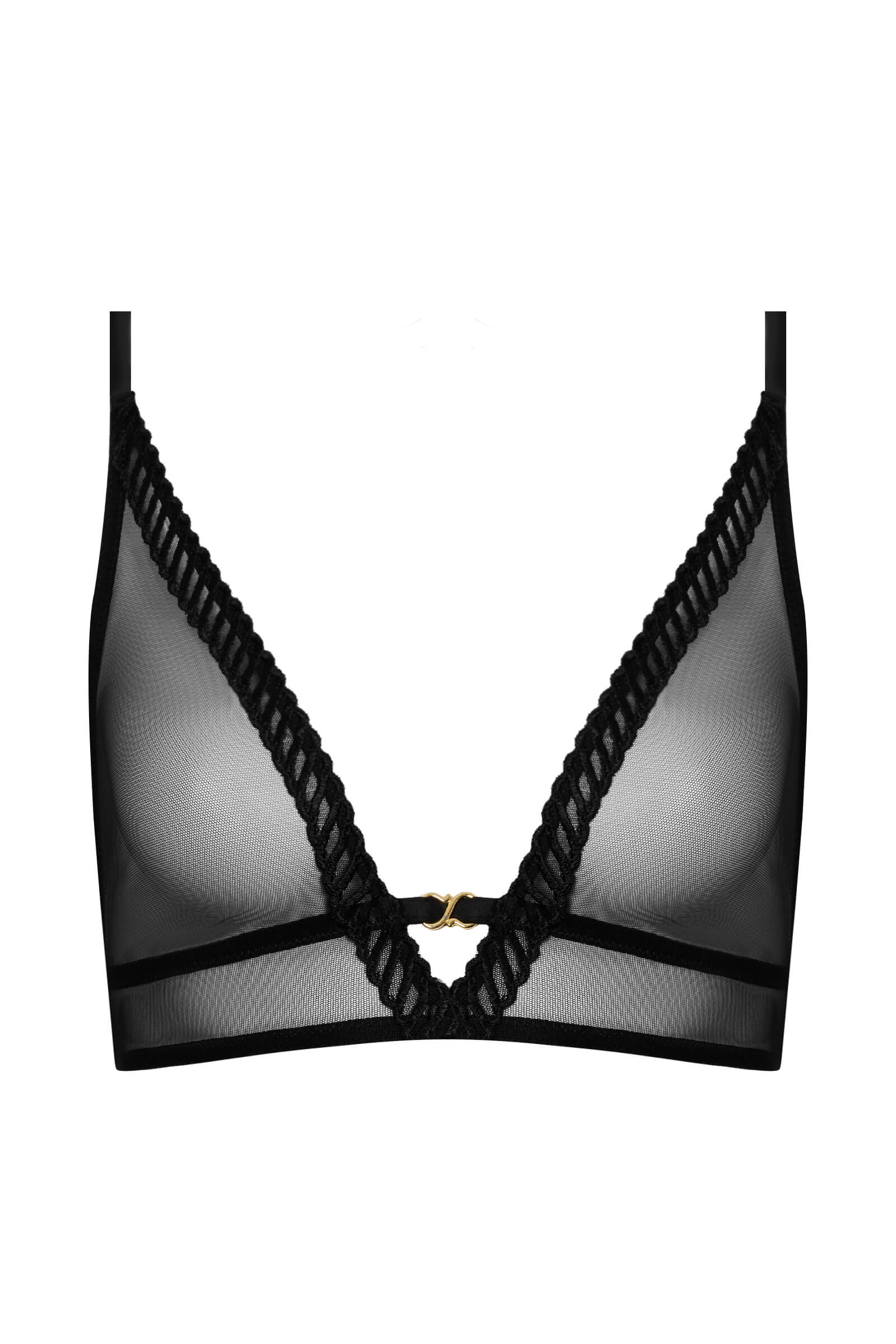 Бюстгальтер бралетт из нежного тюля с вышивкой Бренд 