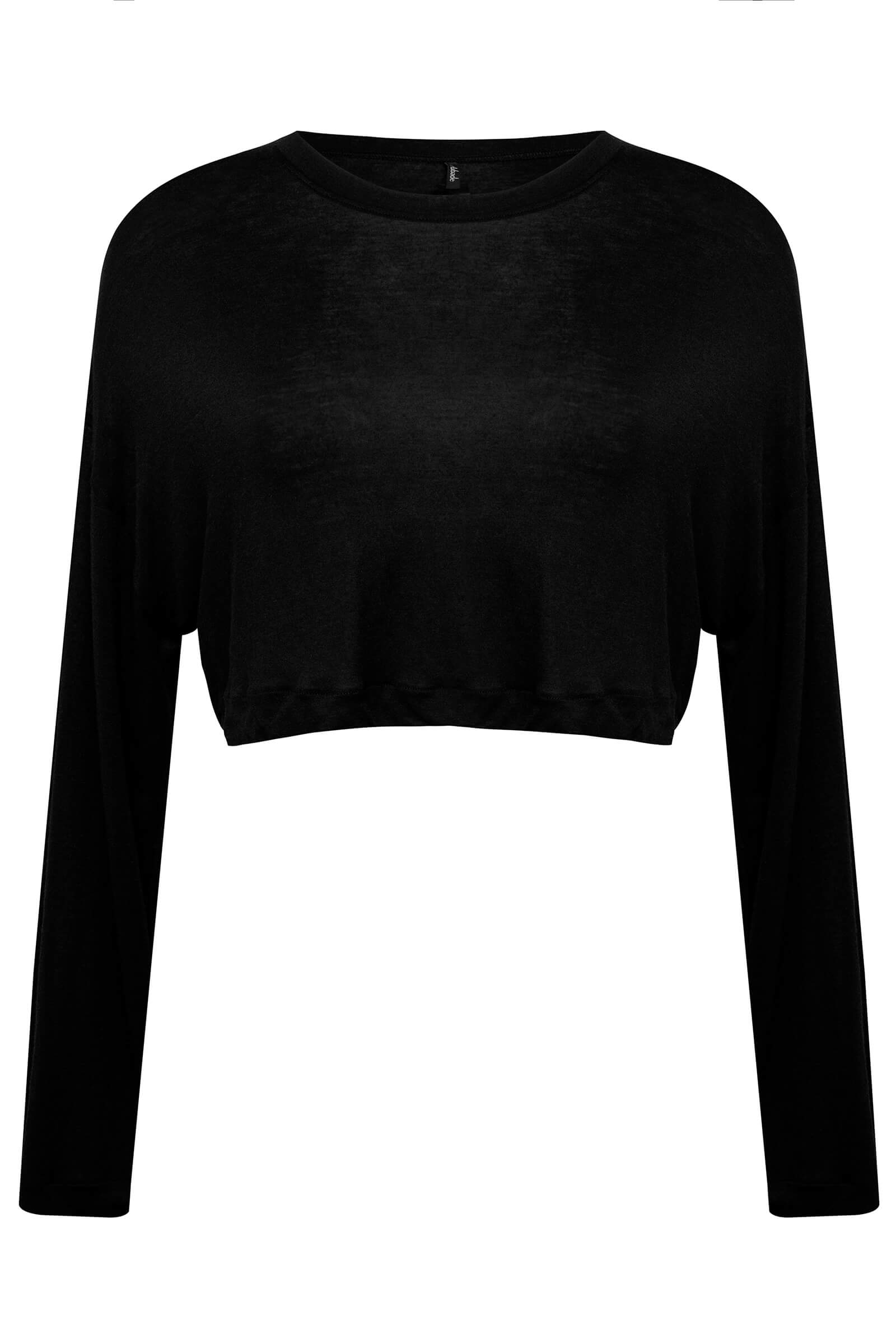 Укороченная блузка с круглым вырезом Бренд 