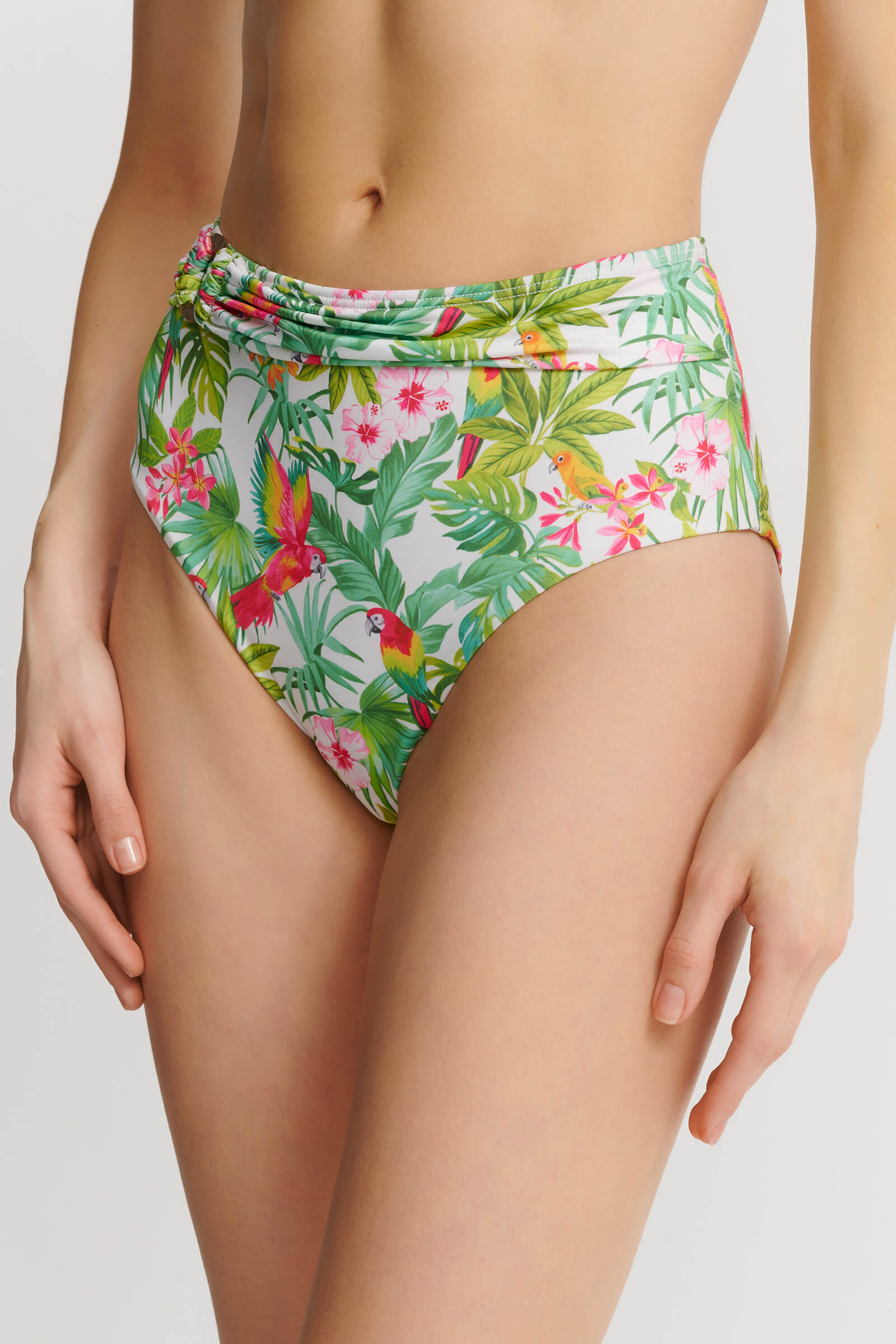 Слипы с декоративным поясом Бренд 