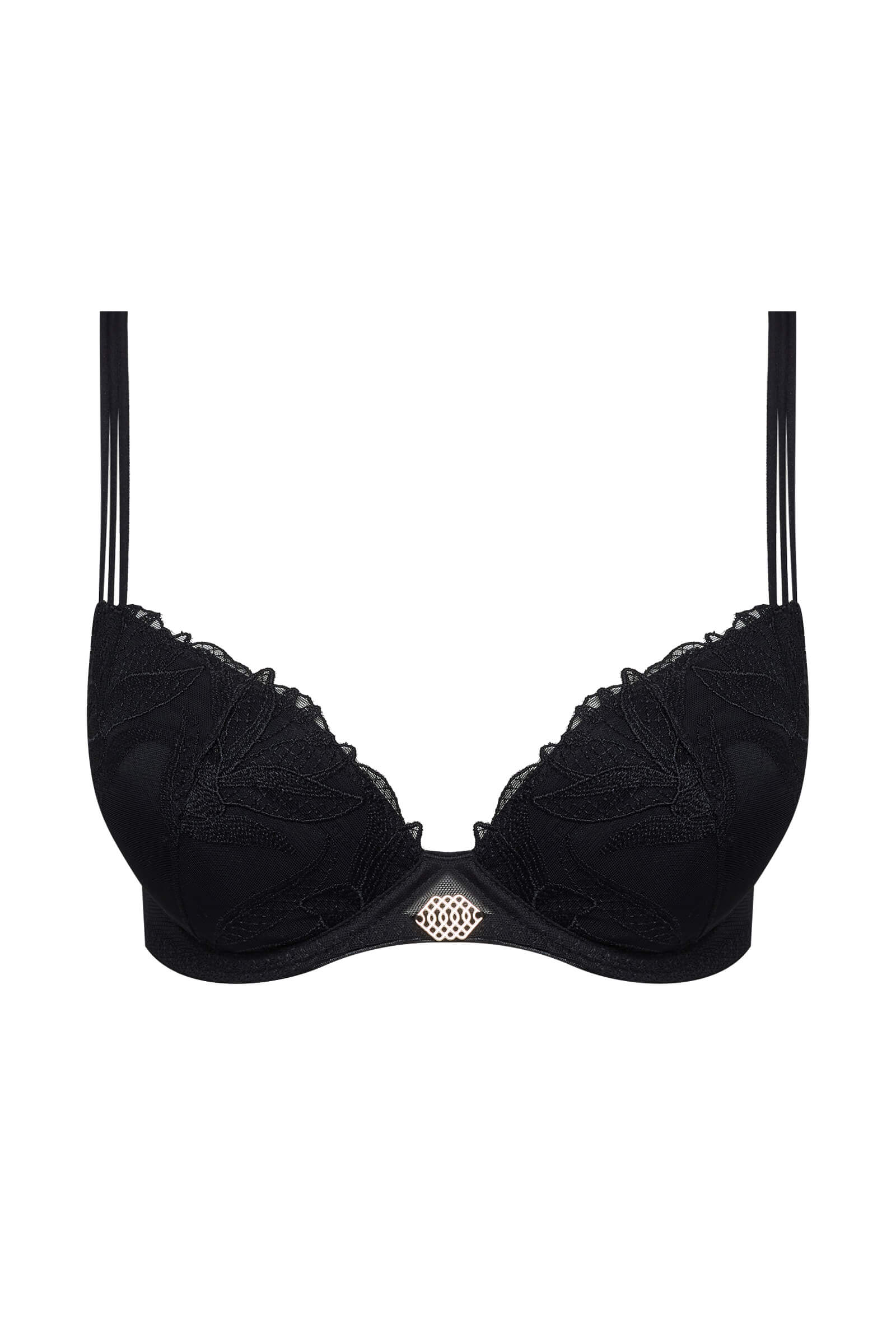 Бюстгальтер деми на косточках с цветочной вышивкой Бренд 