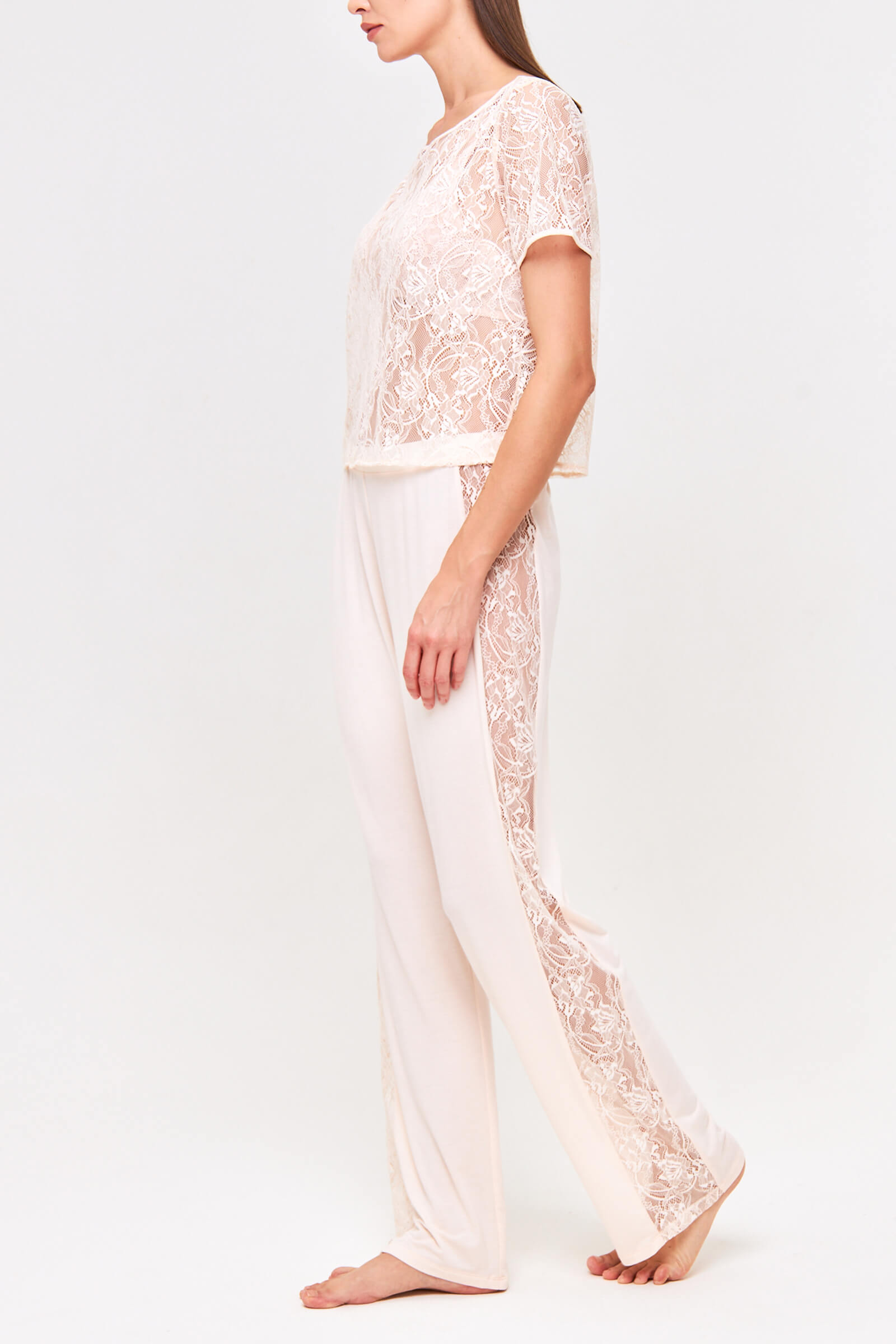 Пижамные брюки с кружевными вставками Бренд  Изображение 6