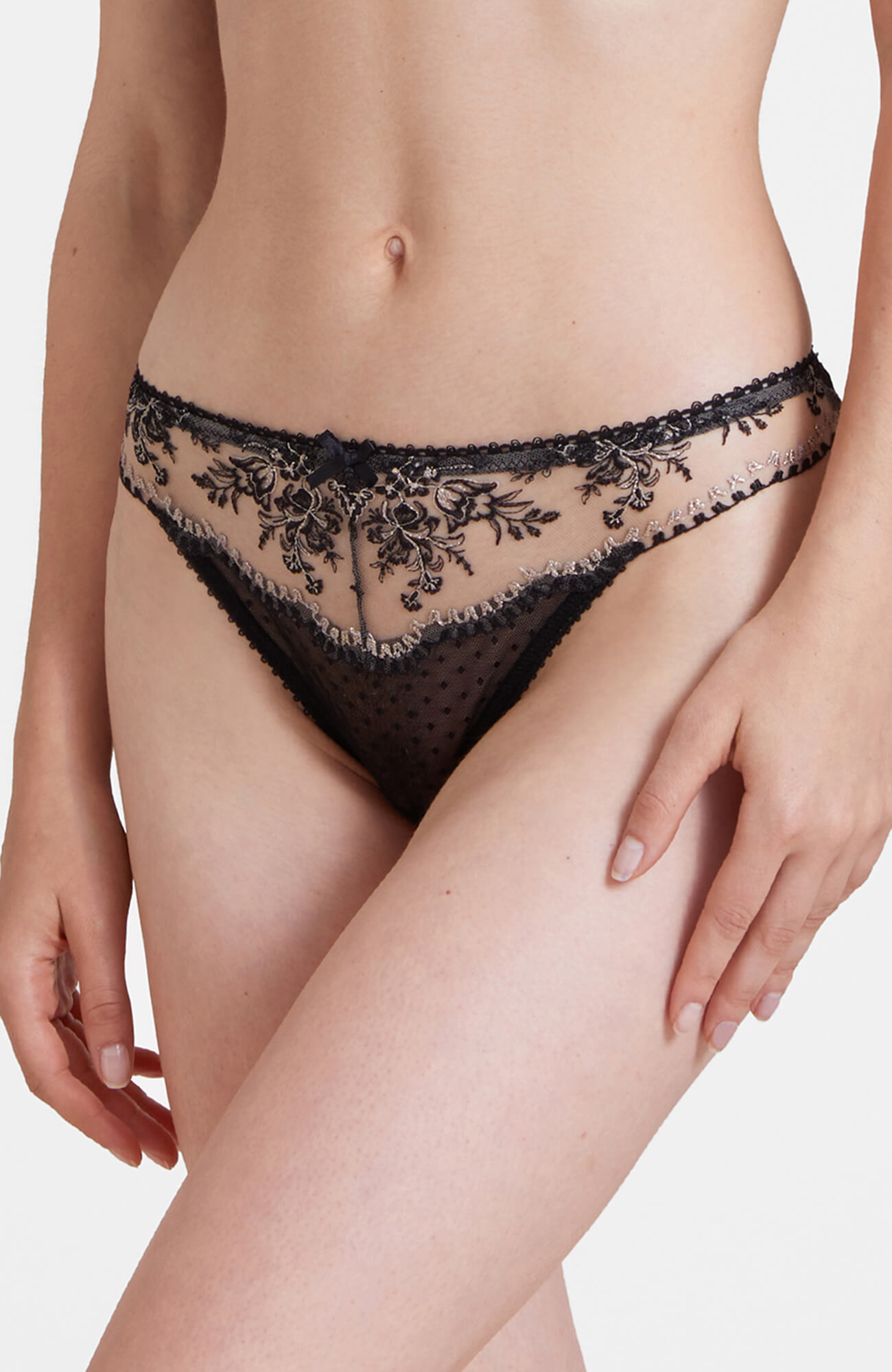 Трусы танга из полупрозрачного тюля Бренд 