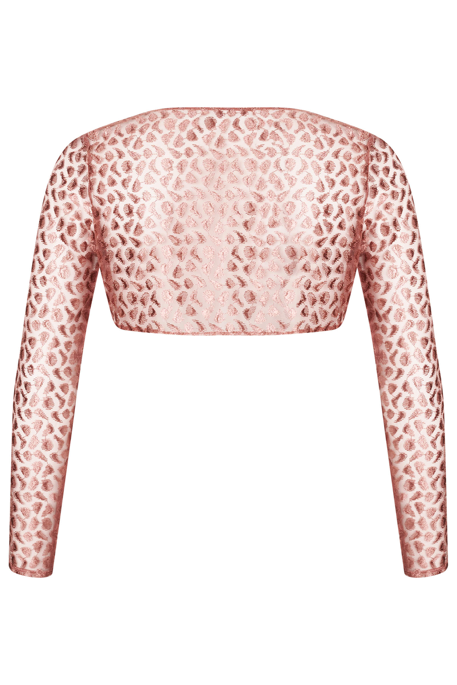 Короткая блузка с анималистичной вышивкой Бренд  Изображение 2