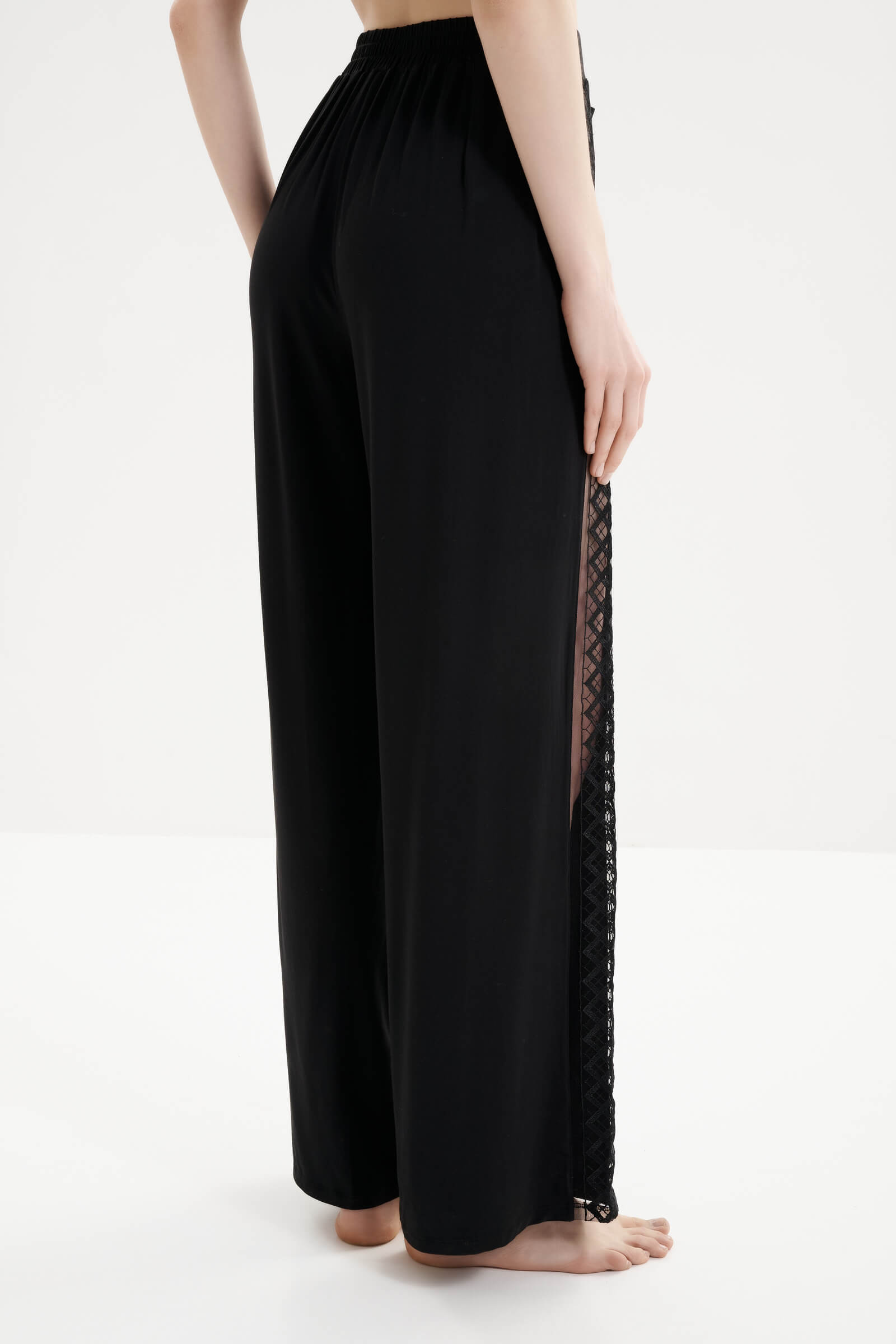 Пижамные брюки из мягкого модала с лампасами Бренд  Изображение 3