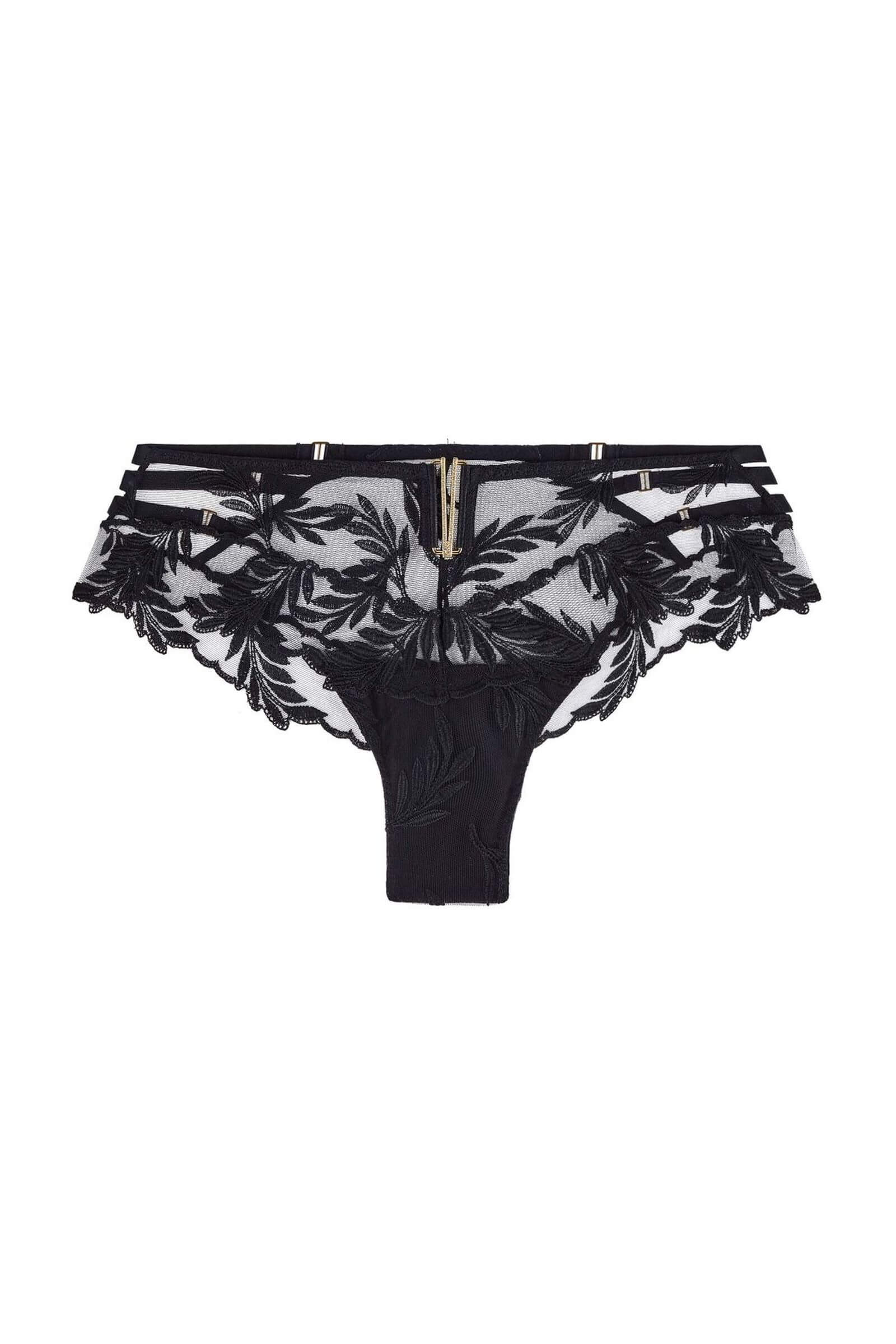 Трусы хипстеры с флористичной вышивкой Бренд 