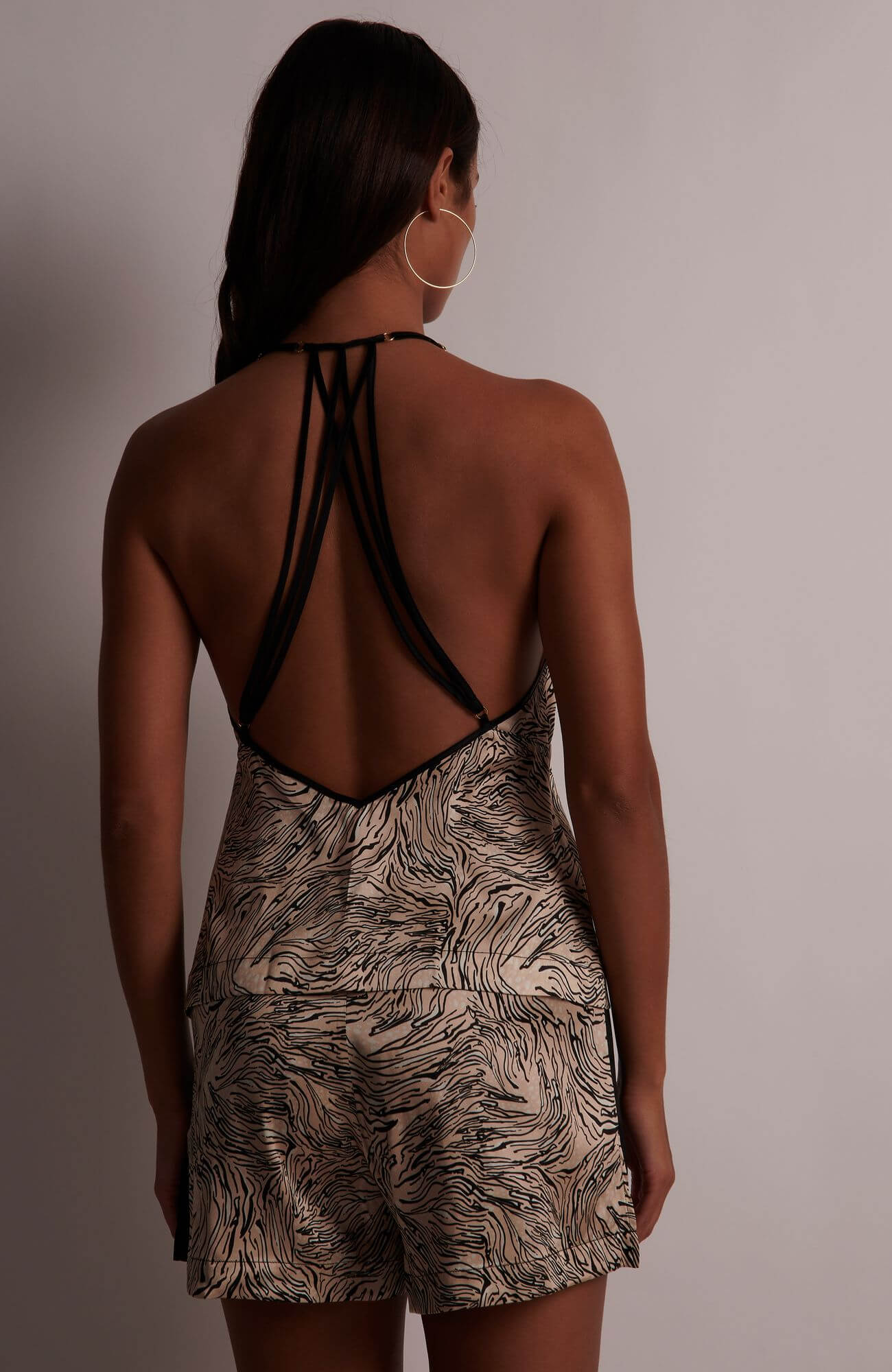 Пижамный топ с анималистичным принтом Бренд  Изображение 3