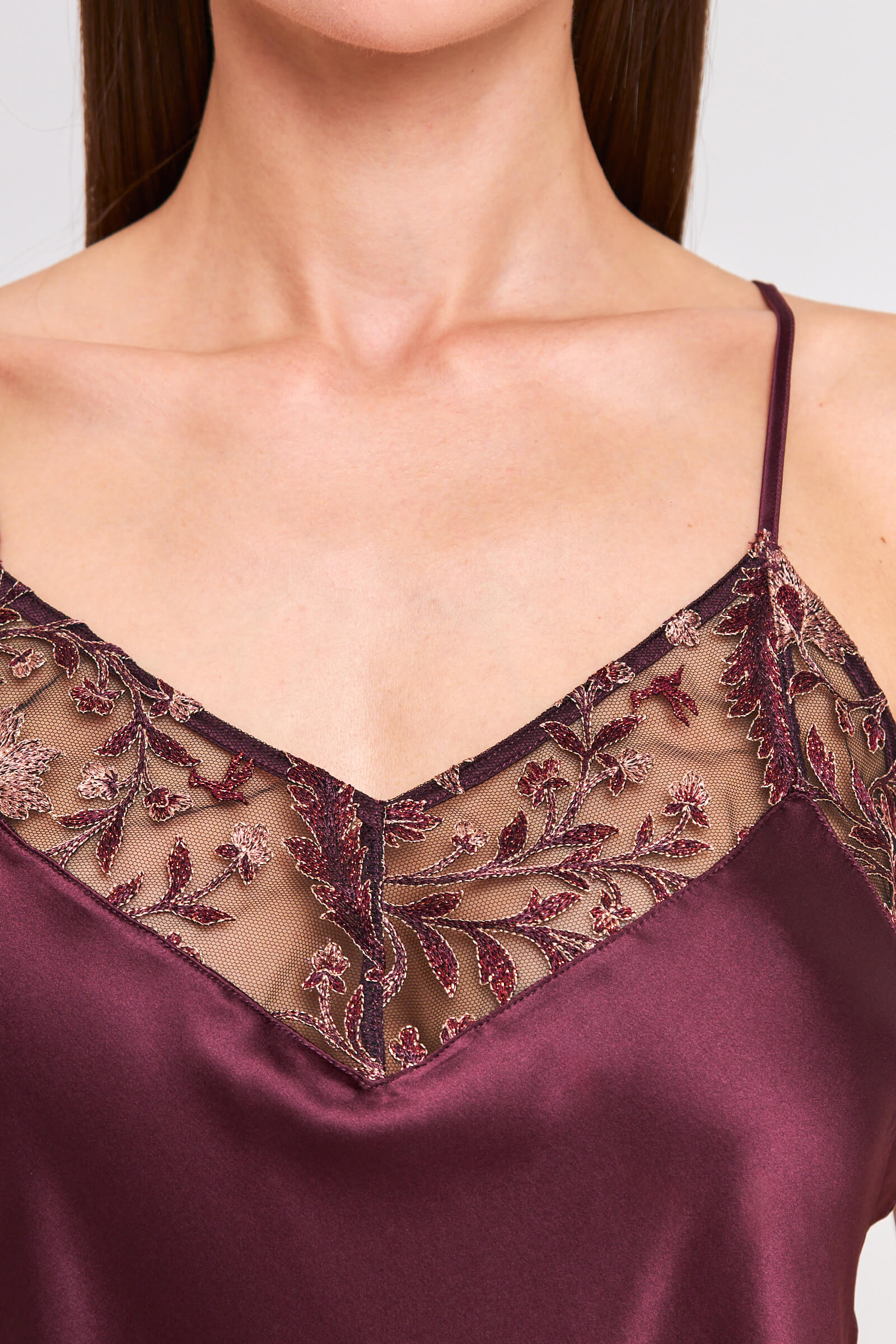 Пижамный топ с V-образным вырезом Бренд  Изображение 6